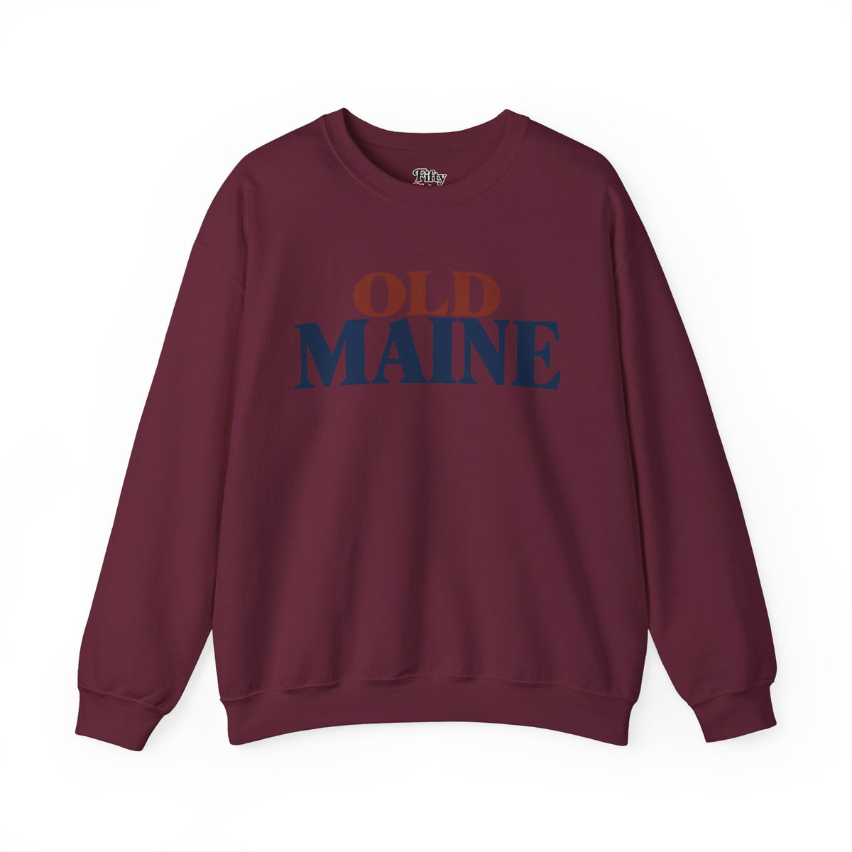 Old Maine Unisex Crewneck Sweatshirt State Name Graphic