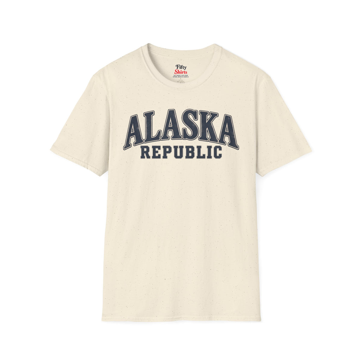 Alaska Republic Unisex Softstyle T Shirt State Name Graphic Tee
