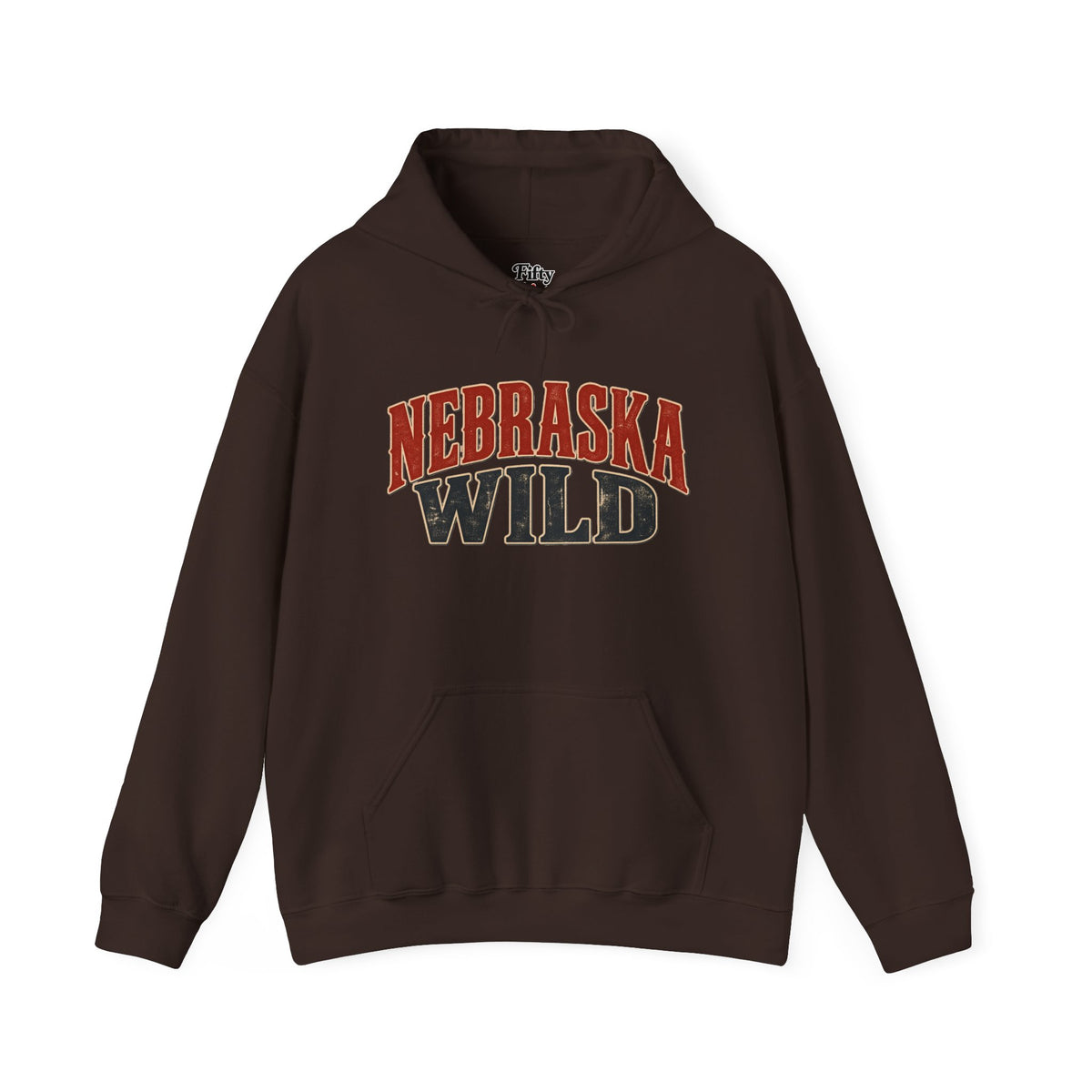 Nebraska Wild Unisex Hoodie State Name Graphic
