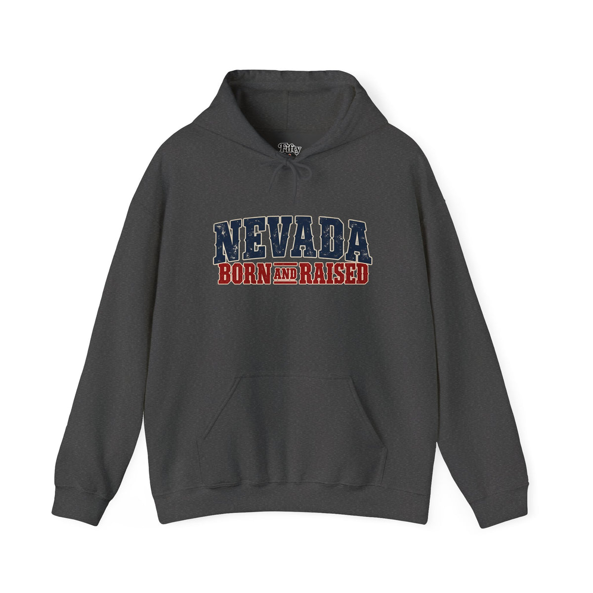 Nevada Born and Raised Vintage Western Workwear Unisex Hoodie Graphic