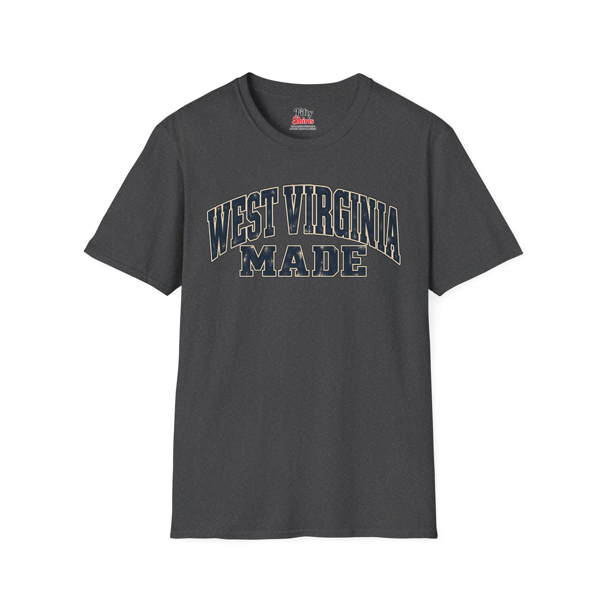 West Virginia Made Unisex Softstyle T Shirt State Name Graphic Tee