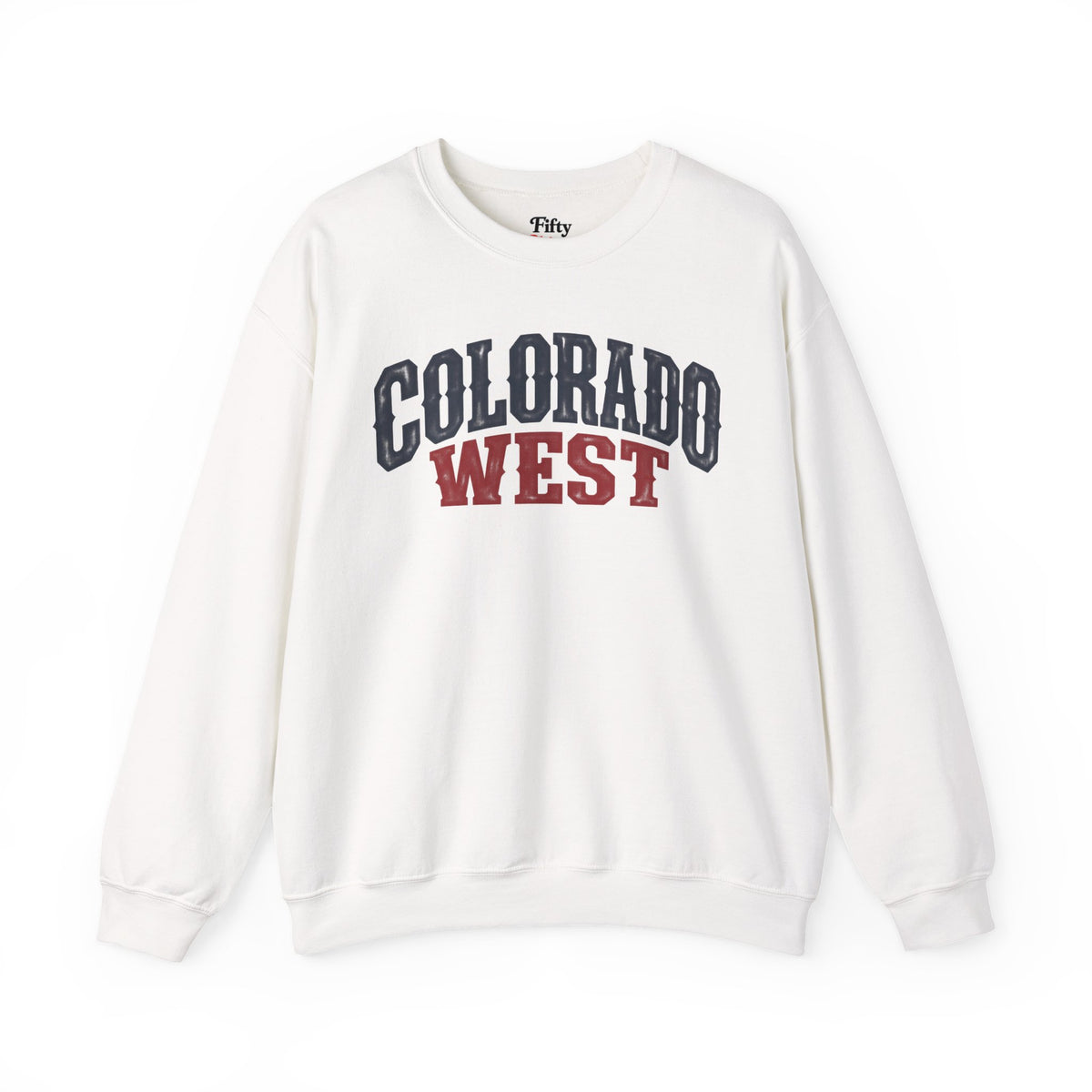 Colorado West Unisex Crewneck Sweatshirt State Name Graphic
