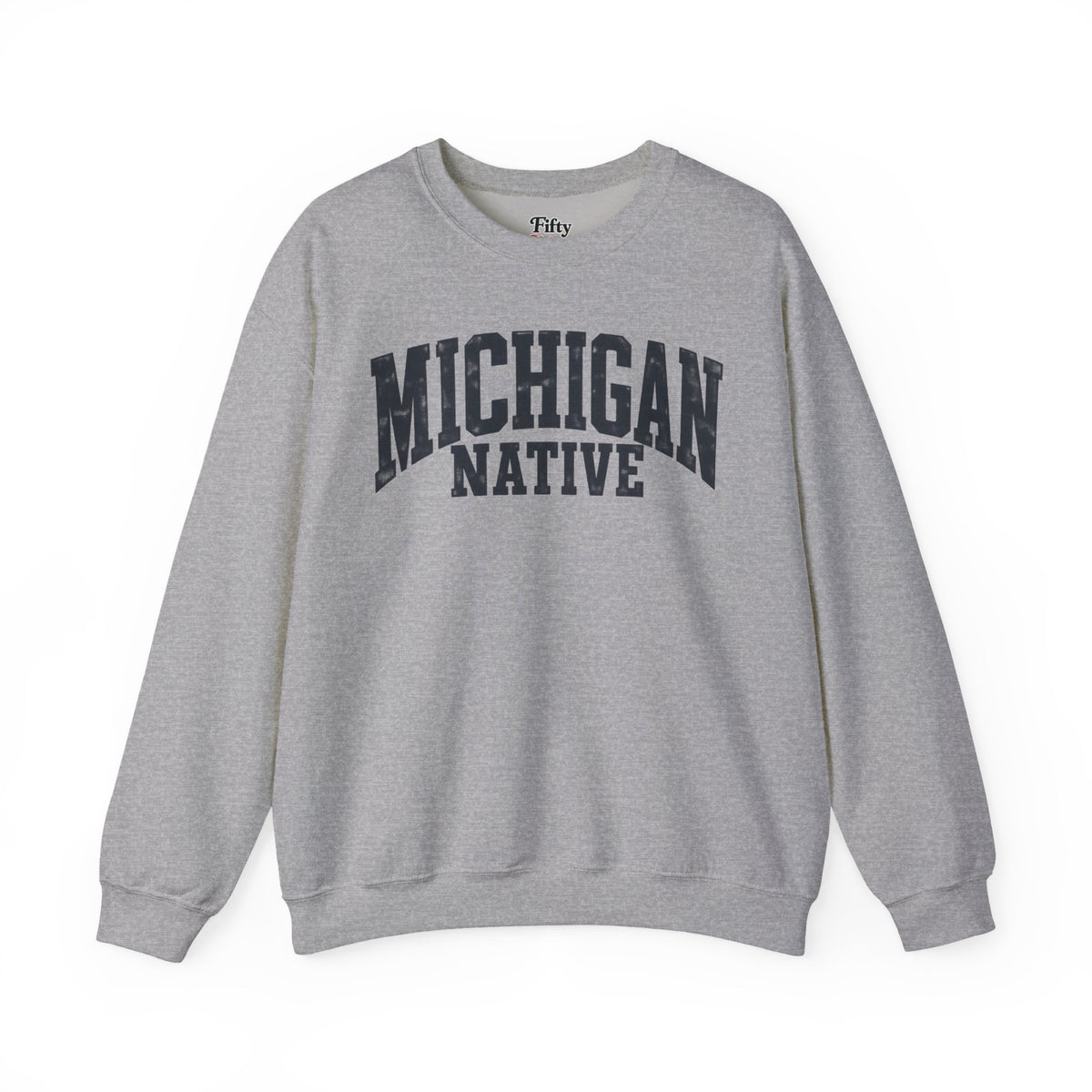 Michigan Native Unisex Crewneck Sweatshirt State Name Graphic