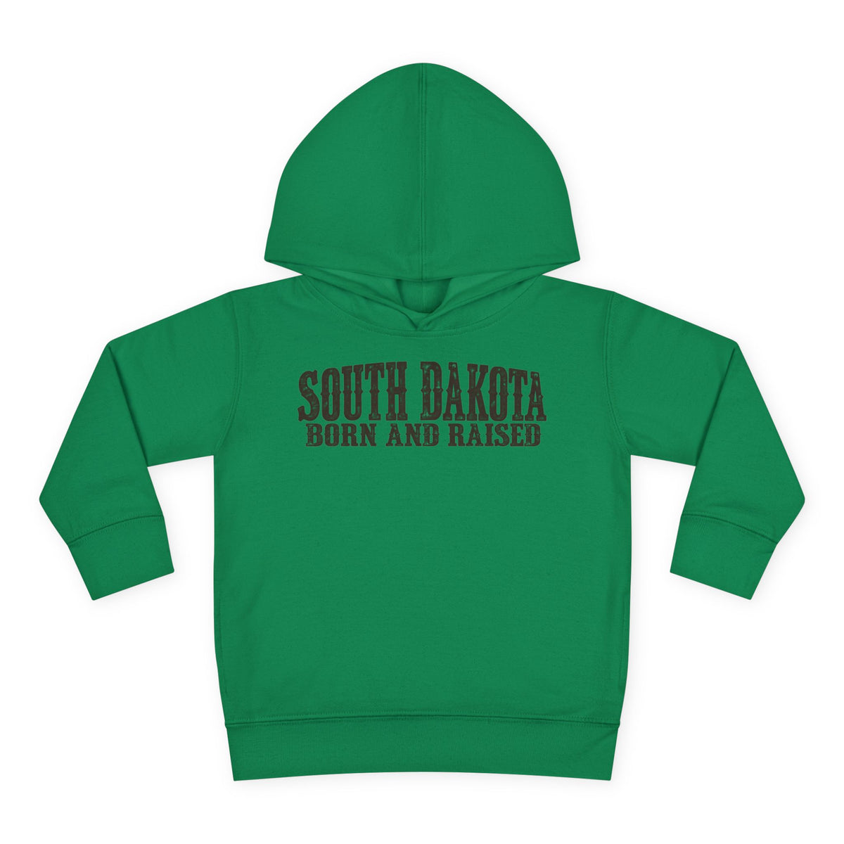 South Dakota Born and Raised Western Heritage Unisex Toddler Pullover Fleece Hoodie