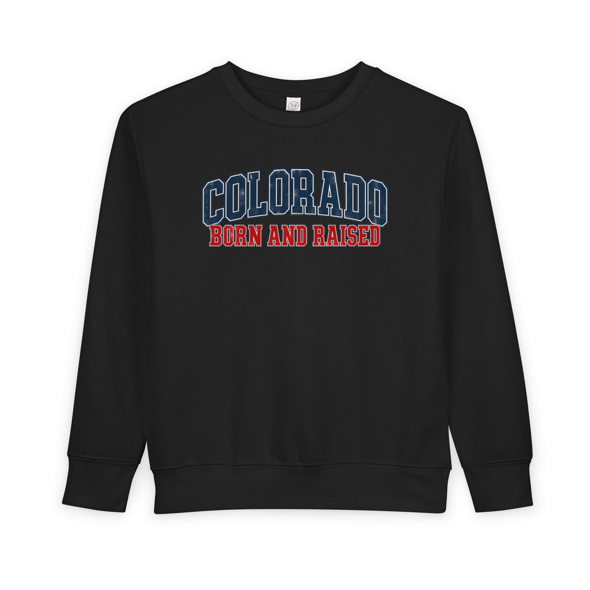 Colorado Born and Raised Collegiate Classic Unisex Toddler Sweatshirt