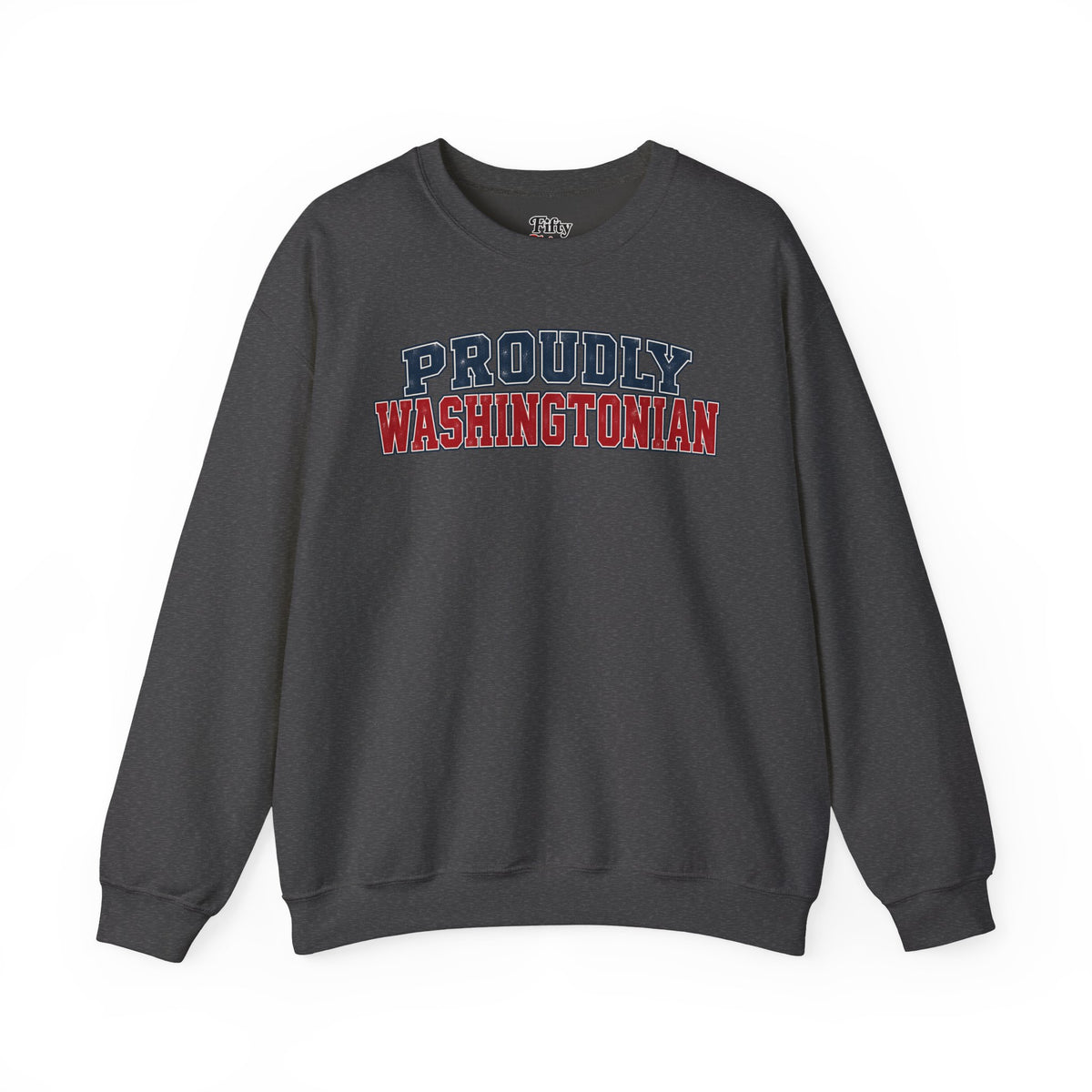 Proudly Washintonian Washington Unisex Crewneck Sweatshirt State Name Graphic