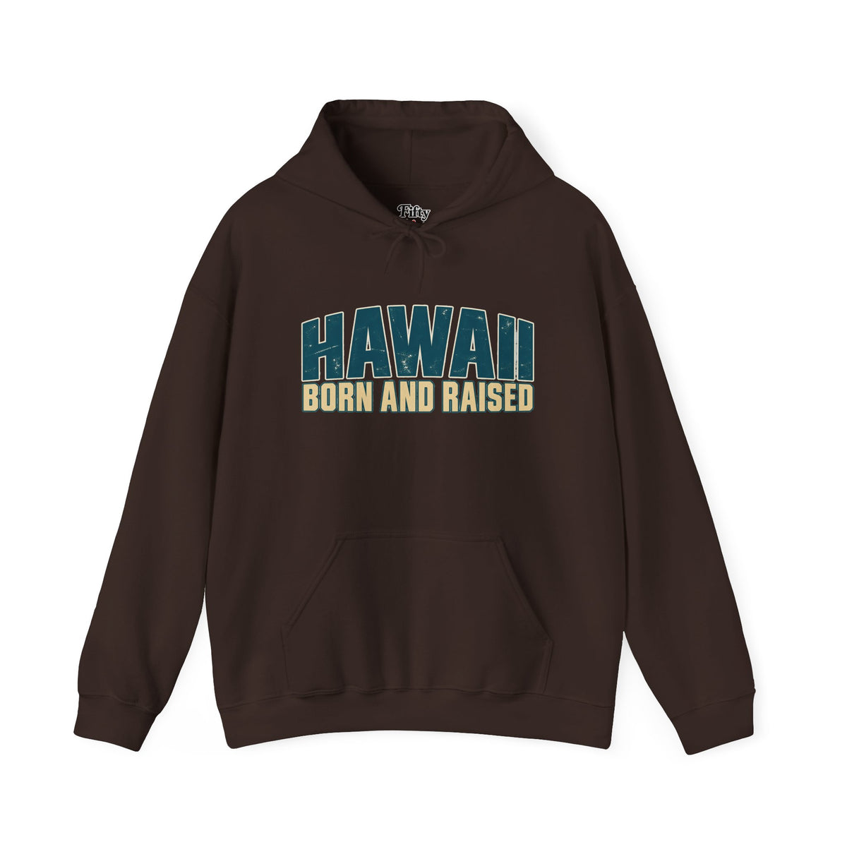 Hawaii Born and Raised Premium Surf Unisex Hoodie Graphic