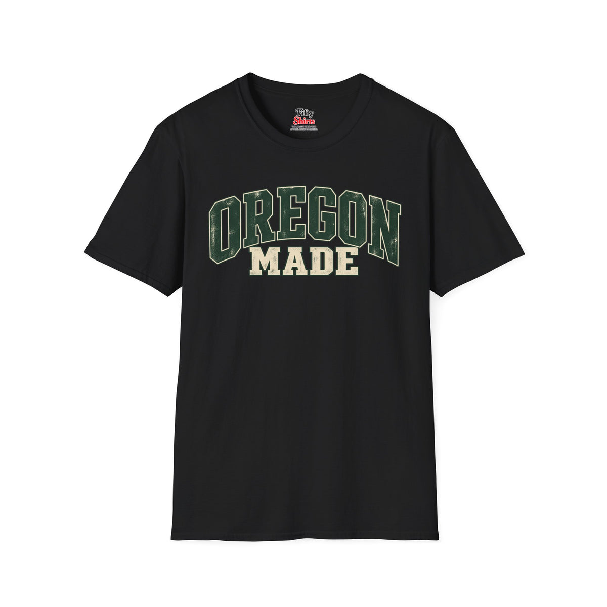 Oregon Made Unisex Softstyle T Shirt State Name Graphic Tee