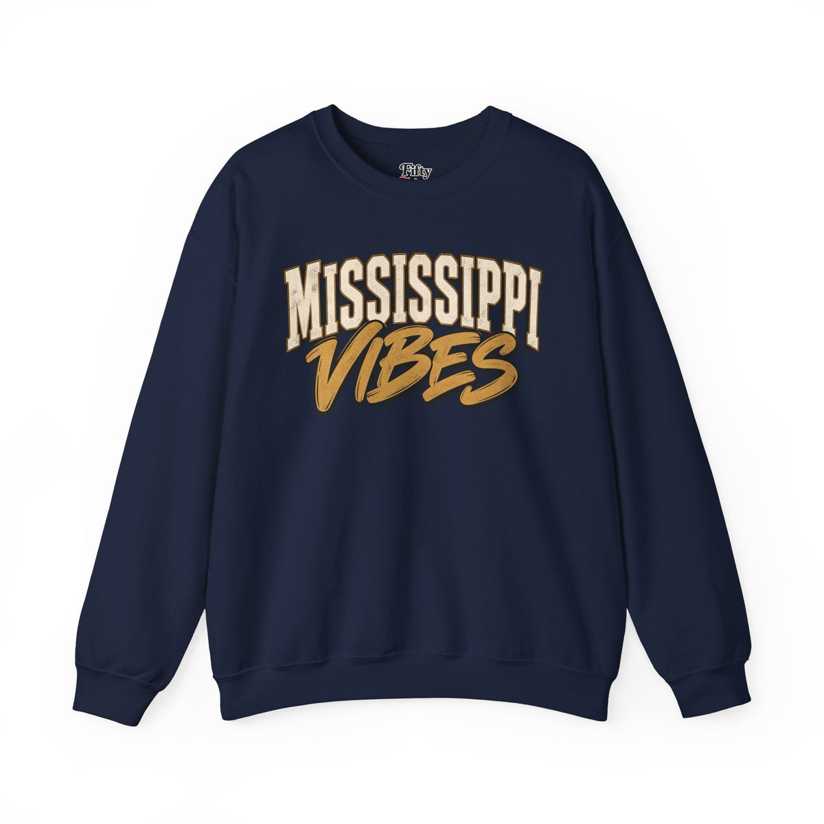 Mississippi Vibes Unisex Crewneck Sweatshirt State Name Graphic