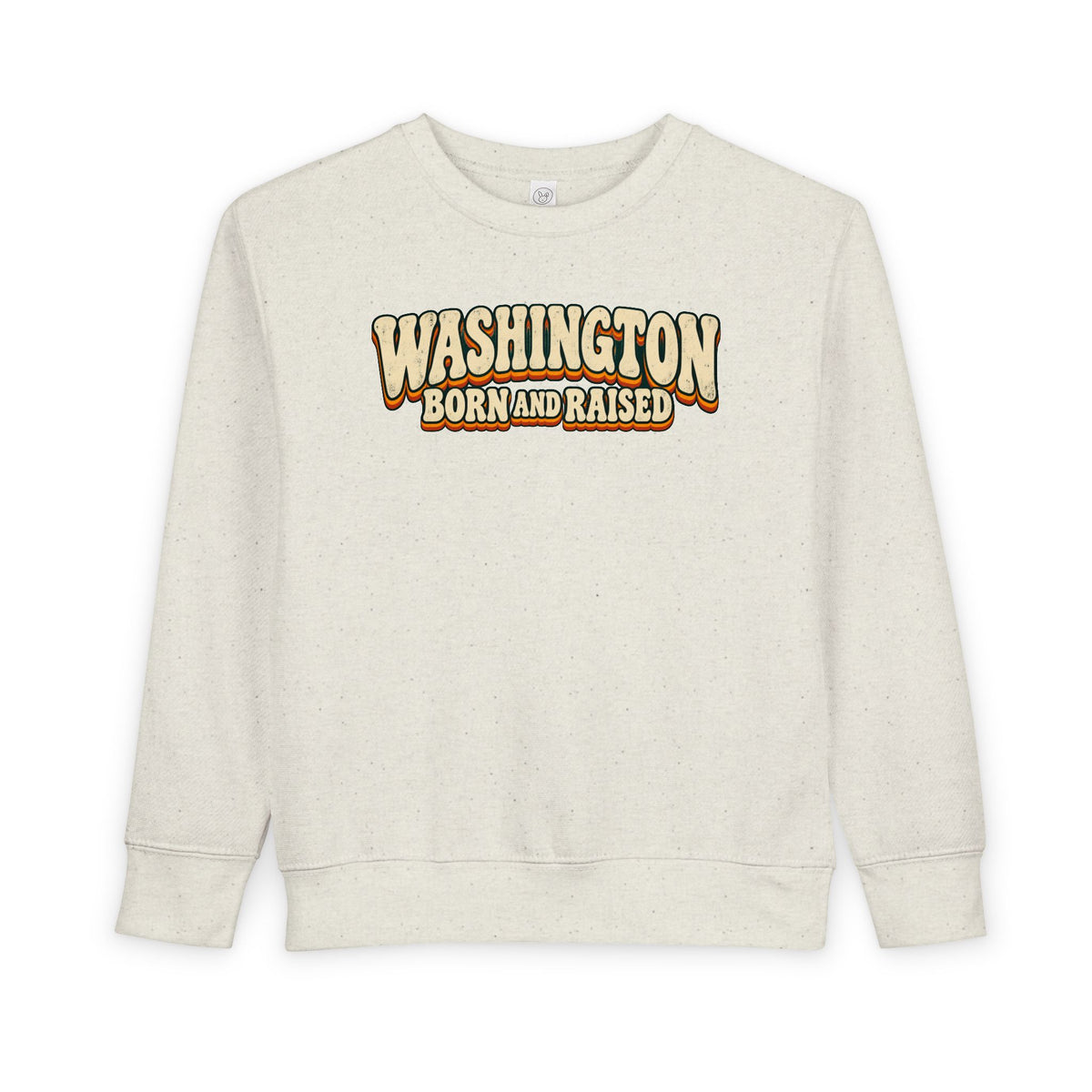 Washington Born and Raised Vintage 1970s Unisex Toddler Sweatshirt