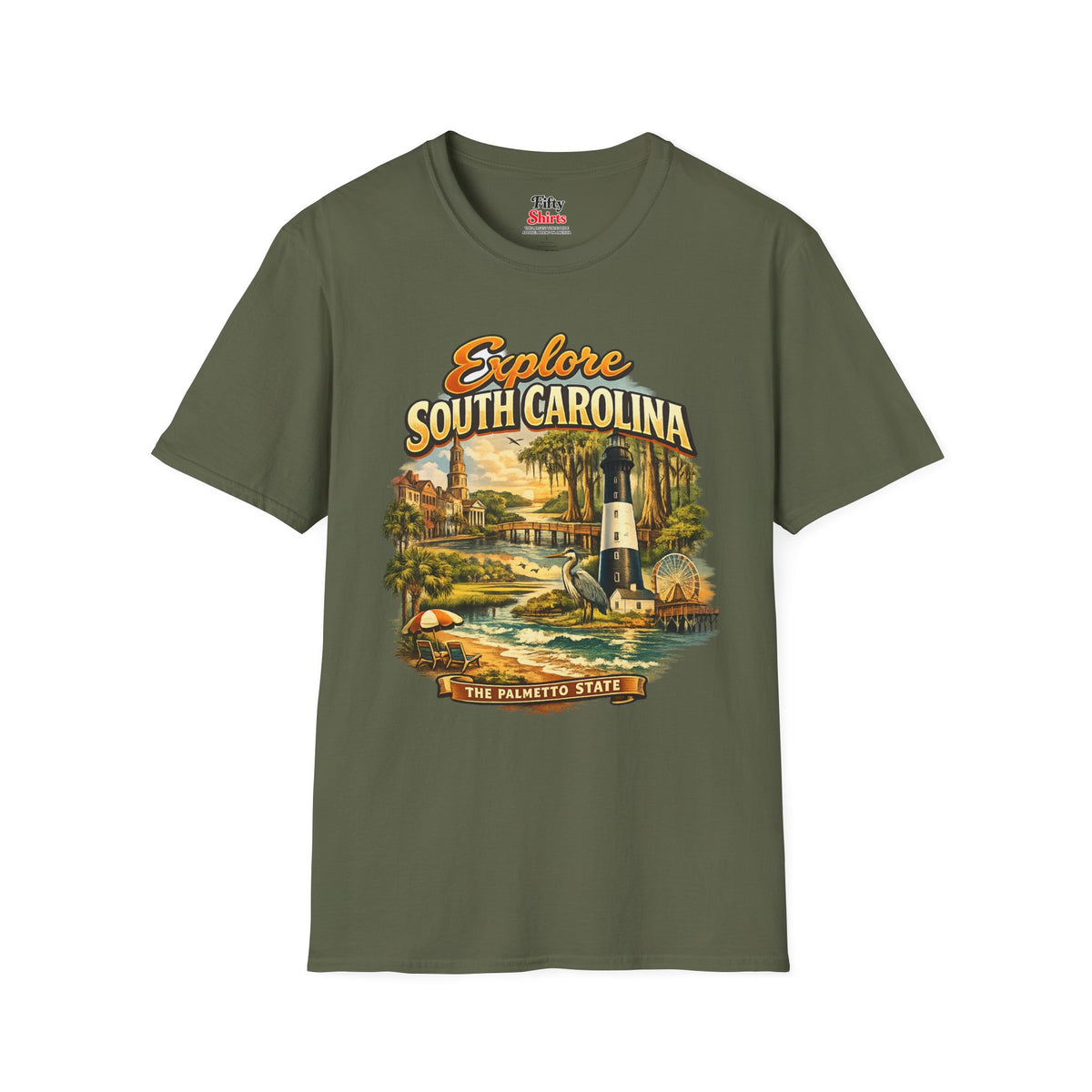 Explore South Carolina Unisex Softstyle T Shirt State Pride Graphic Tee Collections FS03