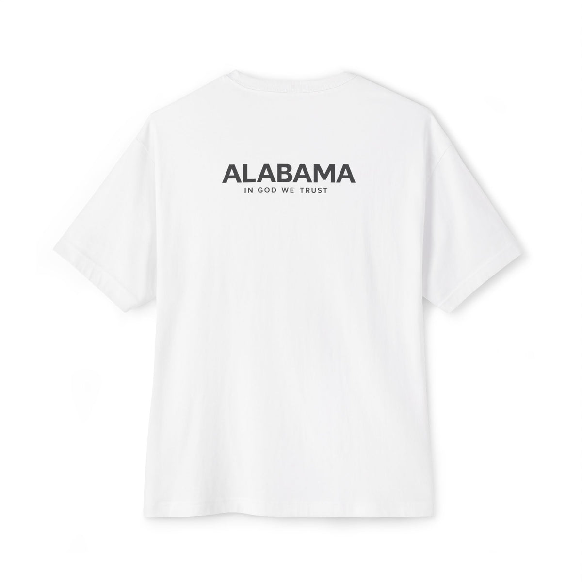 Alabama All State In God We Trust Unisex Casual Oversized Boxy Tee
