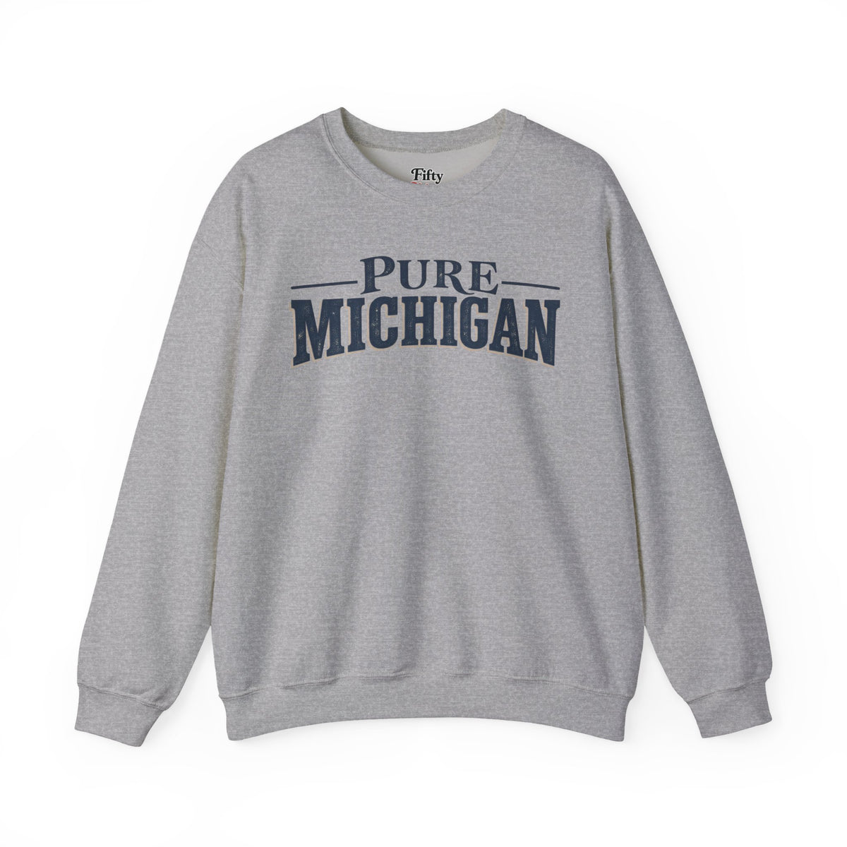 Pure Michigan Unisex Crewneck Sweatshirt State Name Graphic