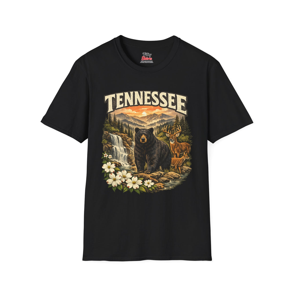 Tennessee Wildlife Unisex Softstyle T Shirt State Pride Graphic Tee Collections FS03
