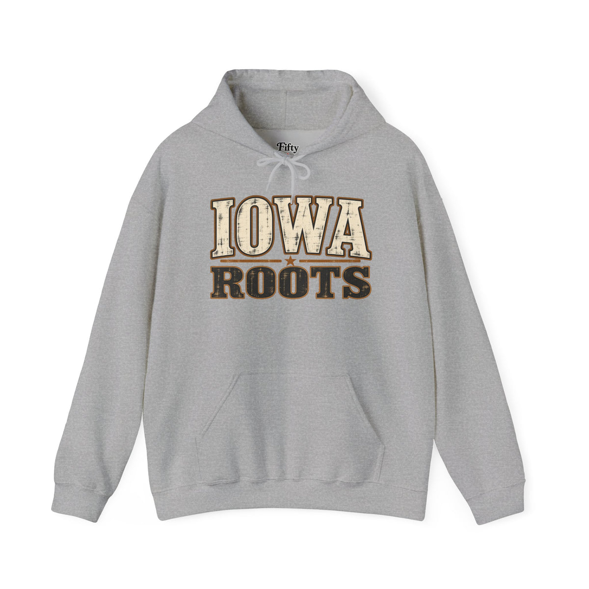 Iowa Roots Unisex Hoodie State Name Graphic