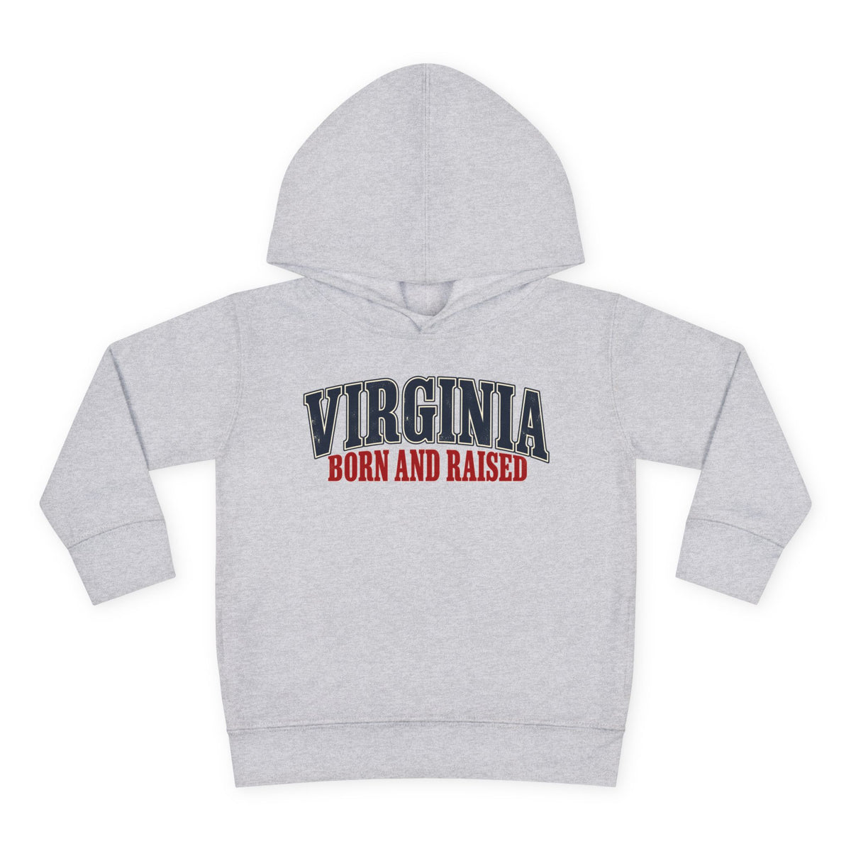 Virginia Born and Raised Southern Heritage Unisex Toddler Pullover Fleece Hoodie