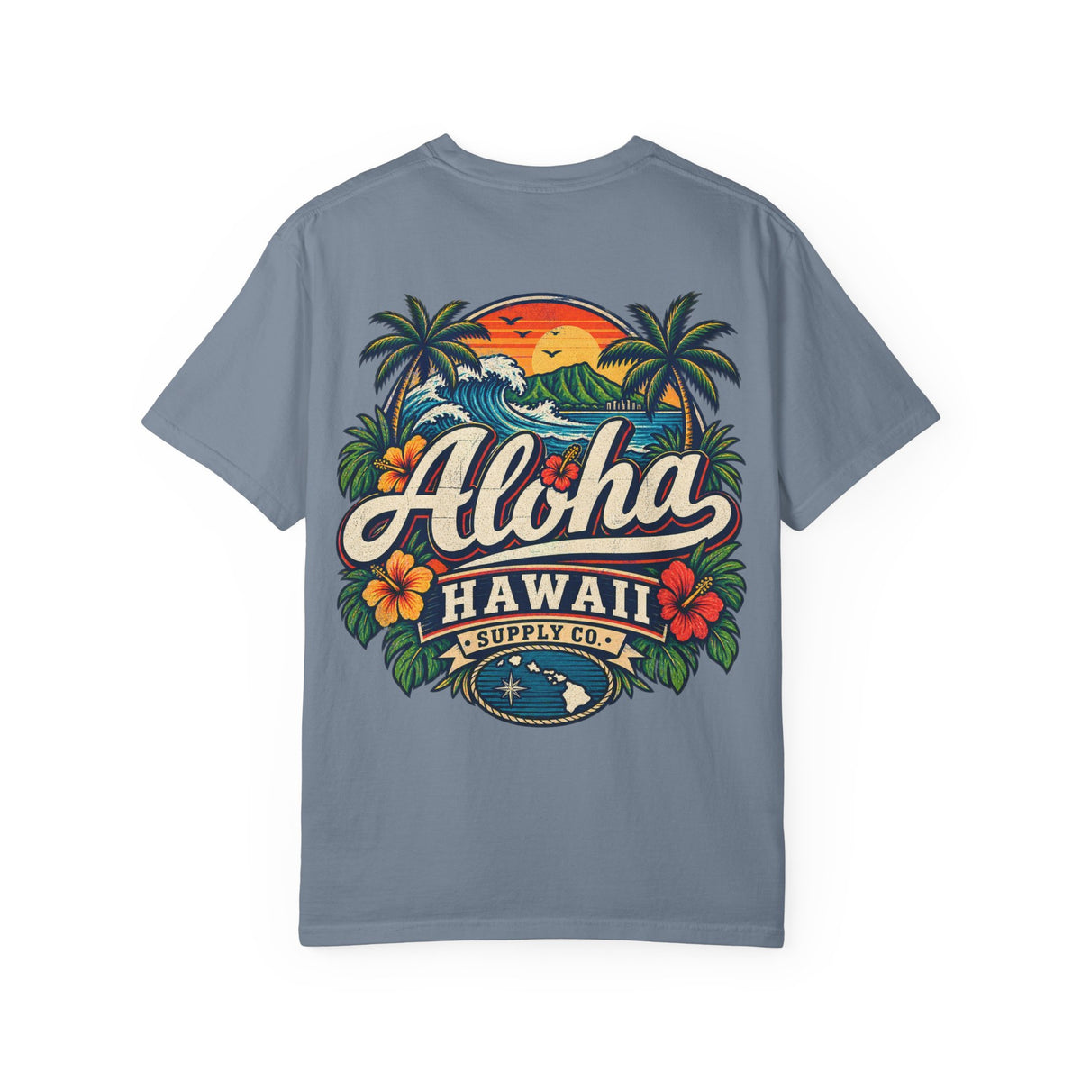 Hawaii Aloha Supply Co Unisex Comfort Color 1717 Streetwear Graphic Tee