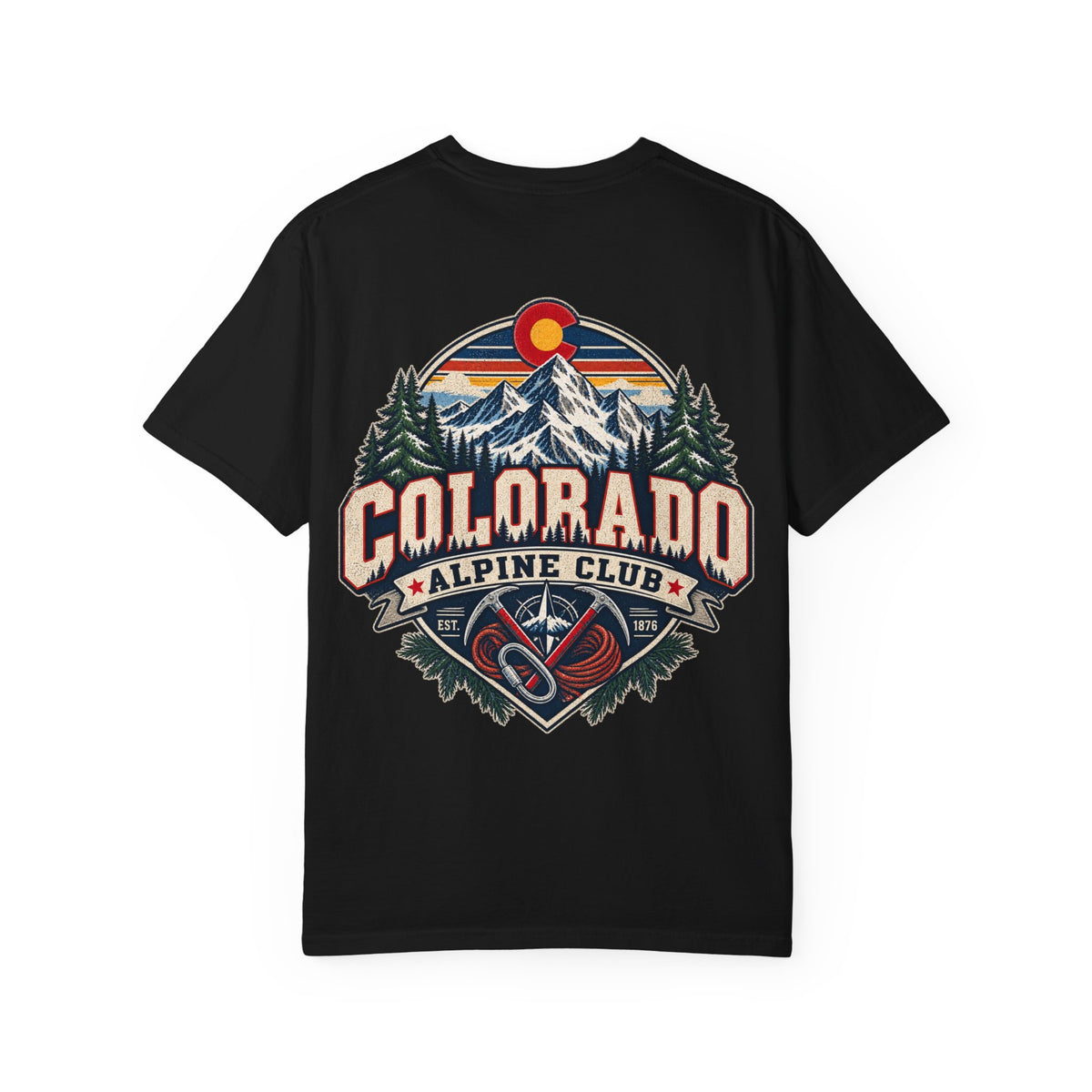 Colorado Alpine Club Unisex Comfort Color 1717 Streetwear Graphic Tee