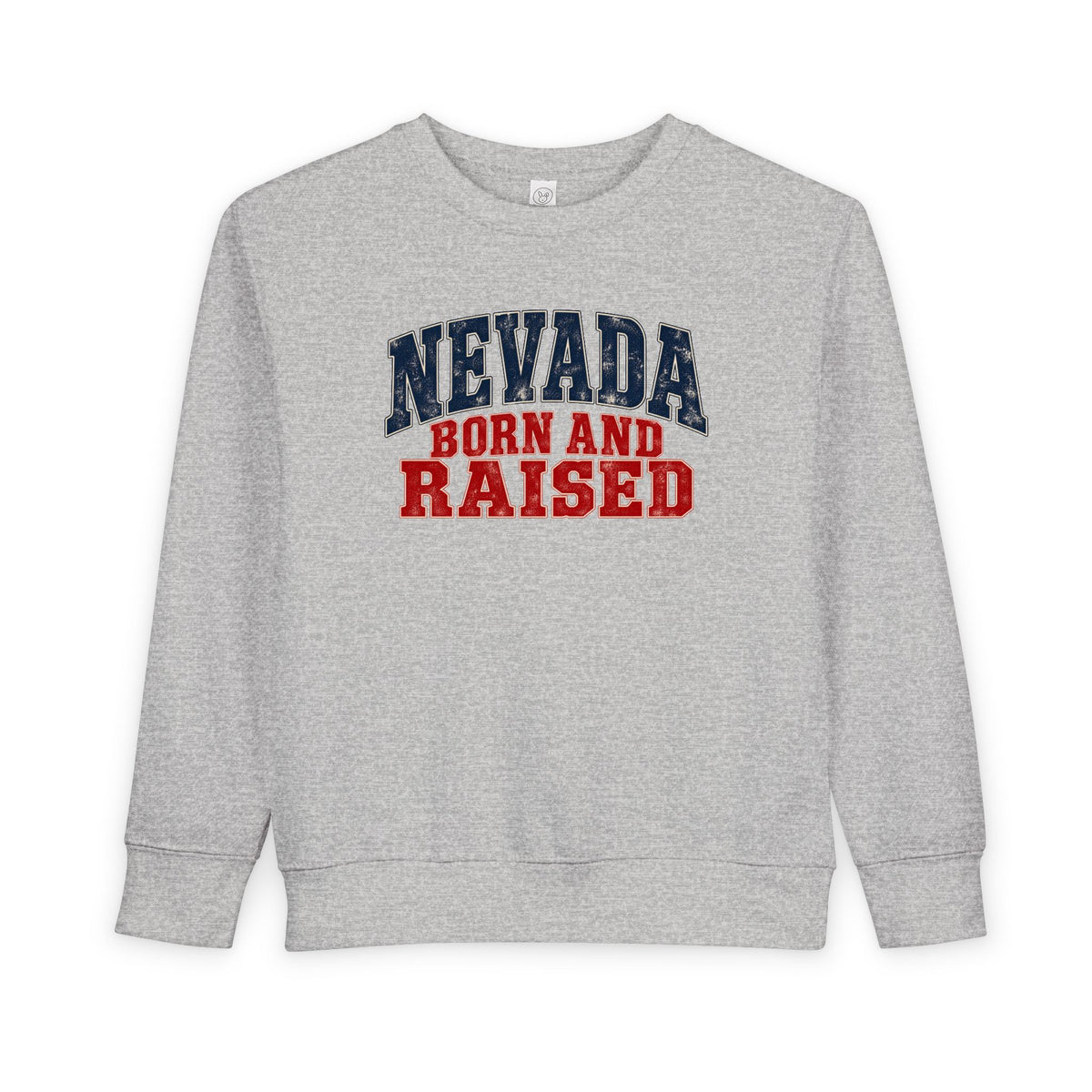 Nevada Born and Raised Desert Heritage Unisex Toddler Sweatshirt