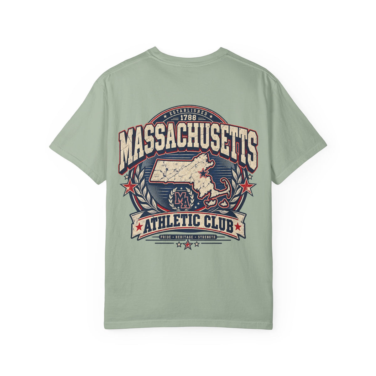 Massachusetts Athletic Club Unisex Comfort Color 1717 Streetwear Graphic Tee
