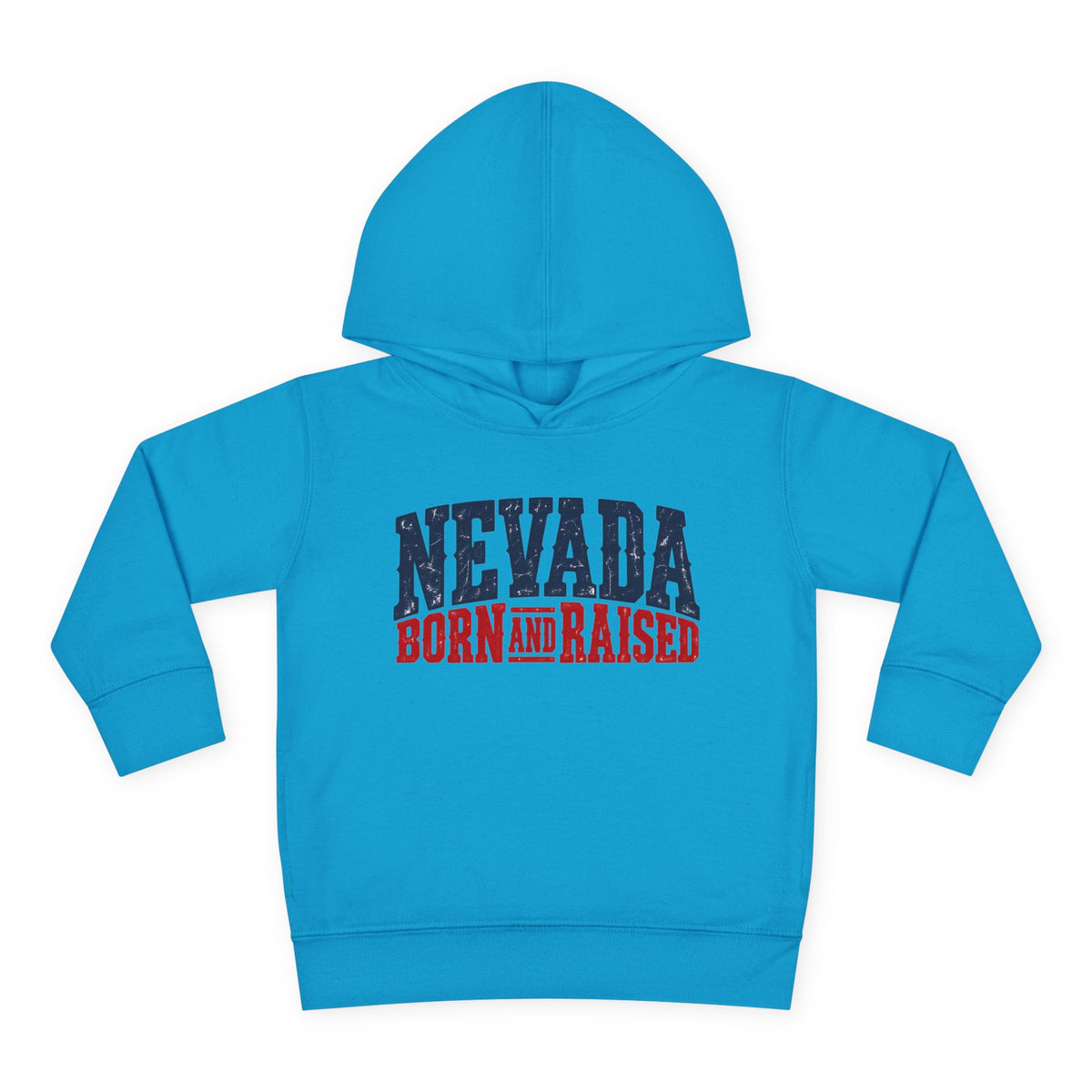 Nevada Born and Raised Rugged Western Unisex Toddler Pullover Fleece Hoodie