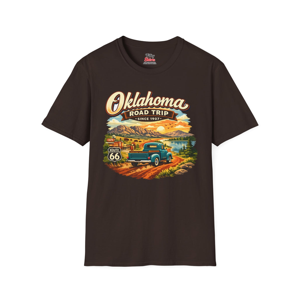 Oklahoma Road Trip Unisex Softstyle T Shirt State Pride Graphic Tee Collections FS03