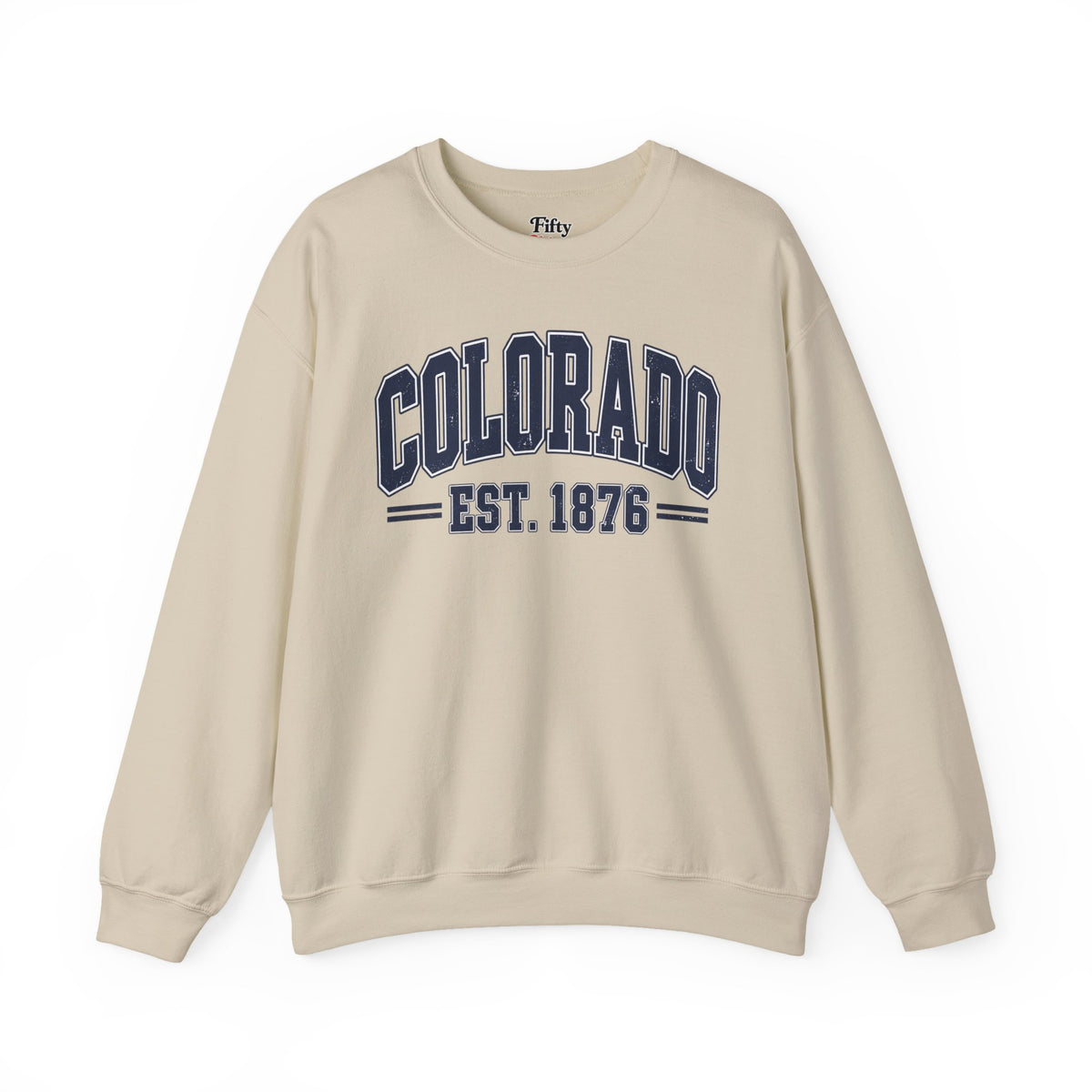 Colorado EST. 1876 Unisex Crewneck Sweatshirt State Name Graphic