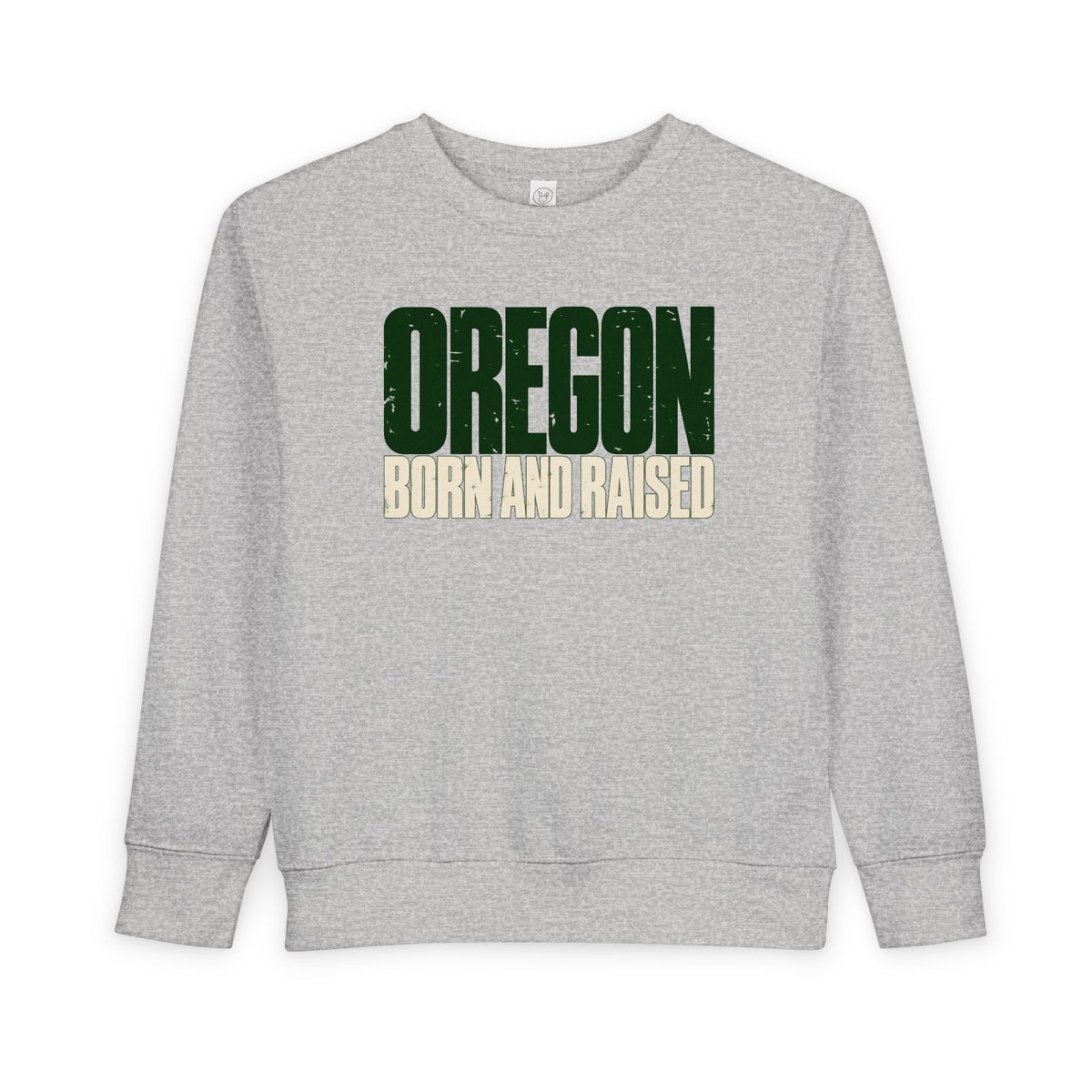 Oregon Born and Raised Streetwear Unisex Toddler Sweatshirt