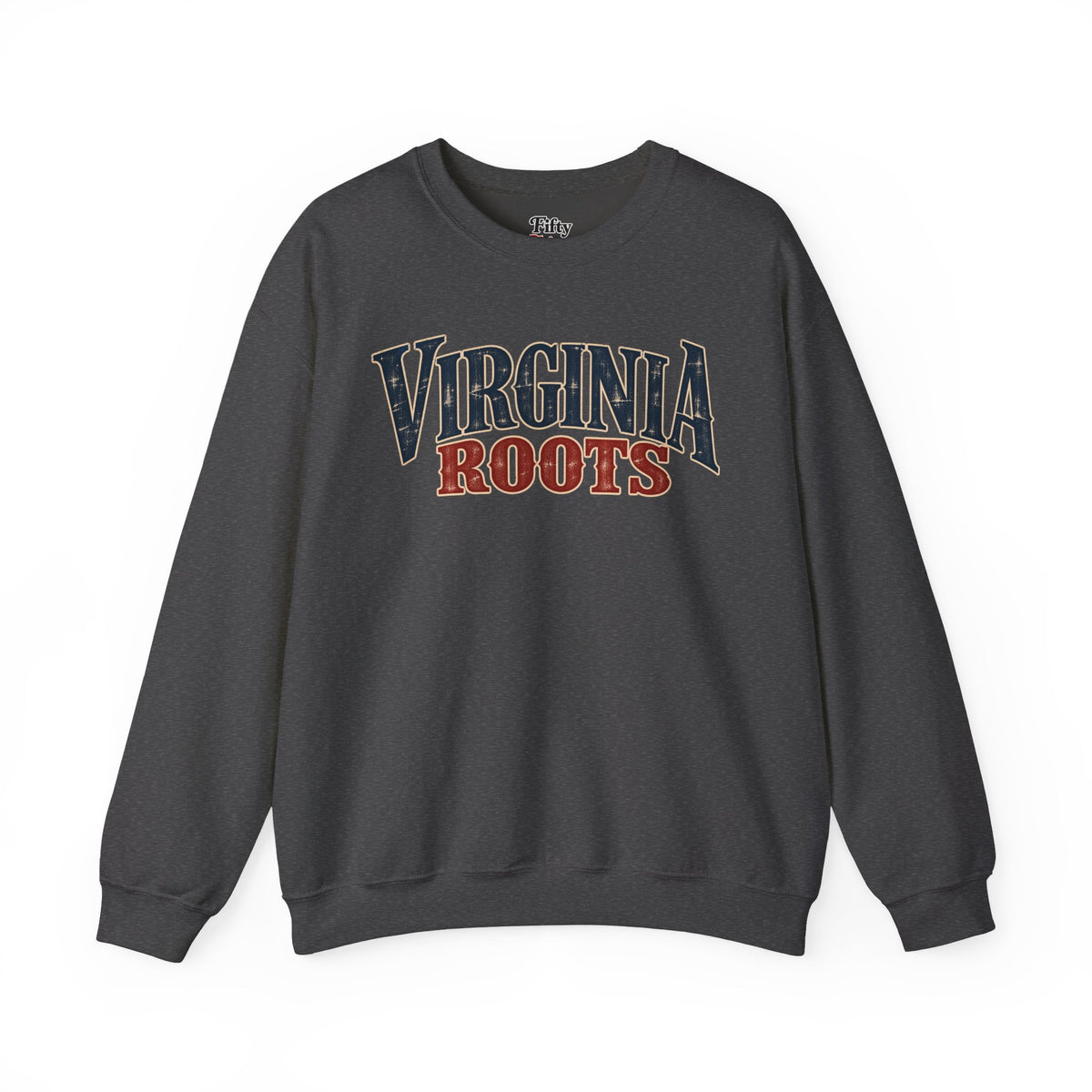 Virginia Roots Unisex Crewneck Sweatshirt State Name Graphic