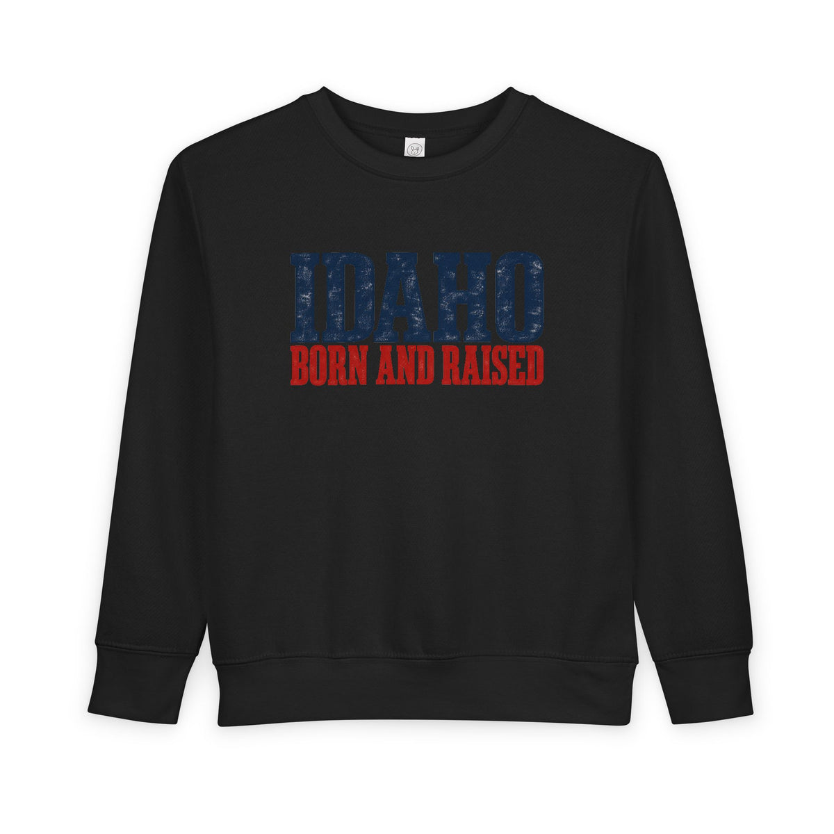 Idaho Born and Raised Classic Heritage Unisex Toddler Sweatshirt