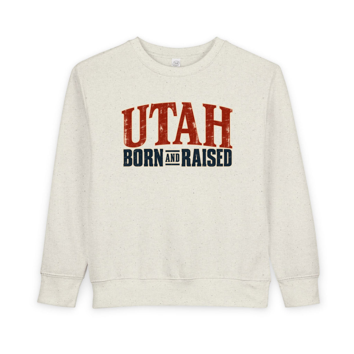 Utah Born and Raised Premium Heritage Unisex Toddler Sweatshirt