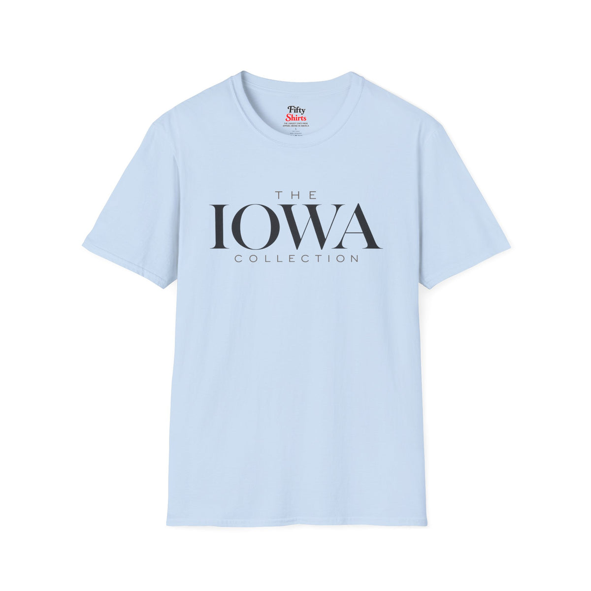 The Iowa Collection Unisex Softstyle T Shirt State Name Graphic Tee