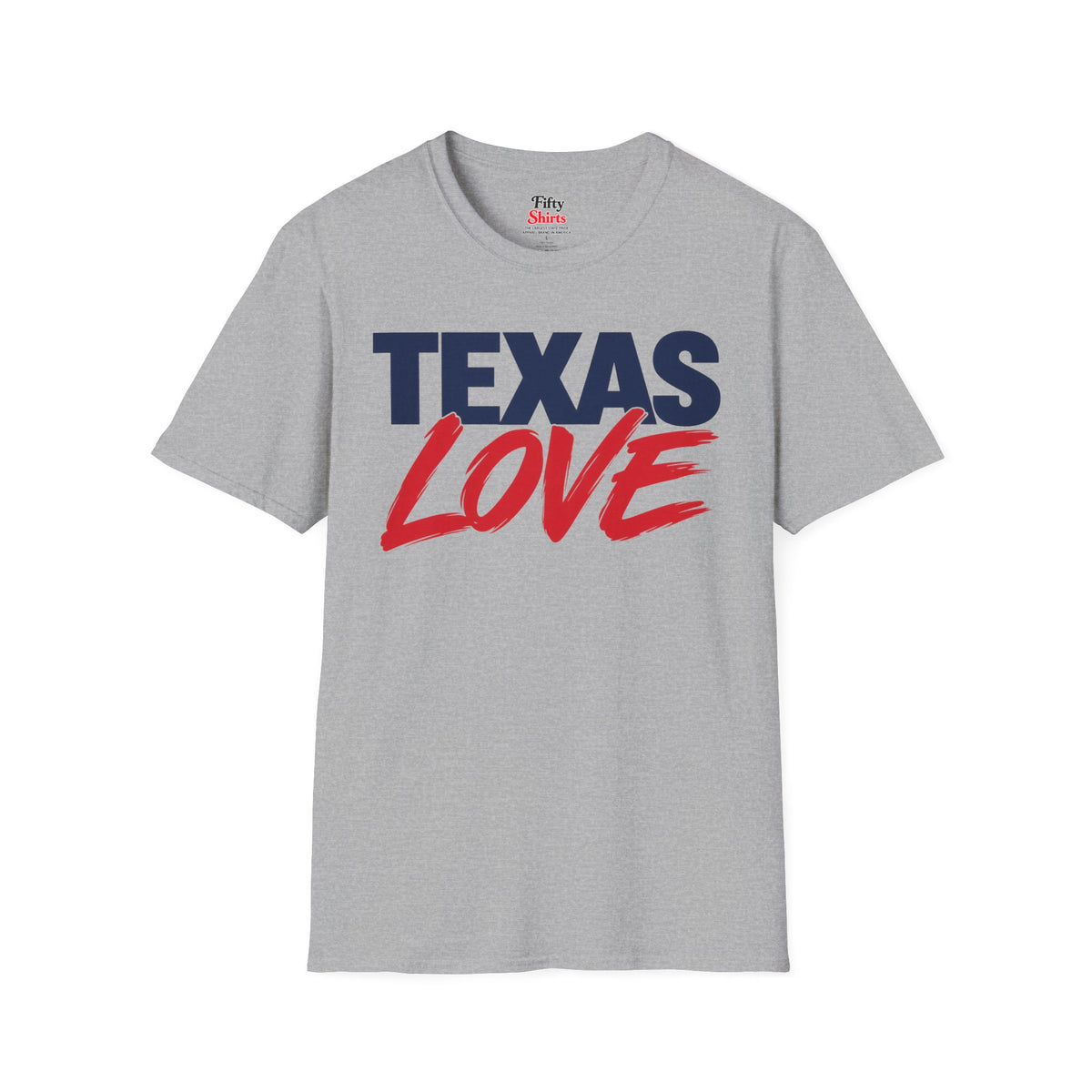 Texas Love Unisex Softstyle T Shirt State Name Graphic Tee
