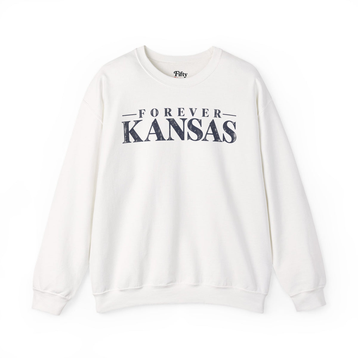 Forever Kansas Unisex Crewneck Sweatshirt State Name Graphic