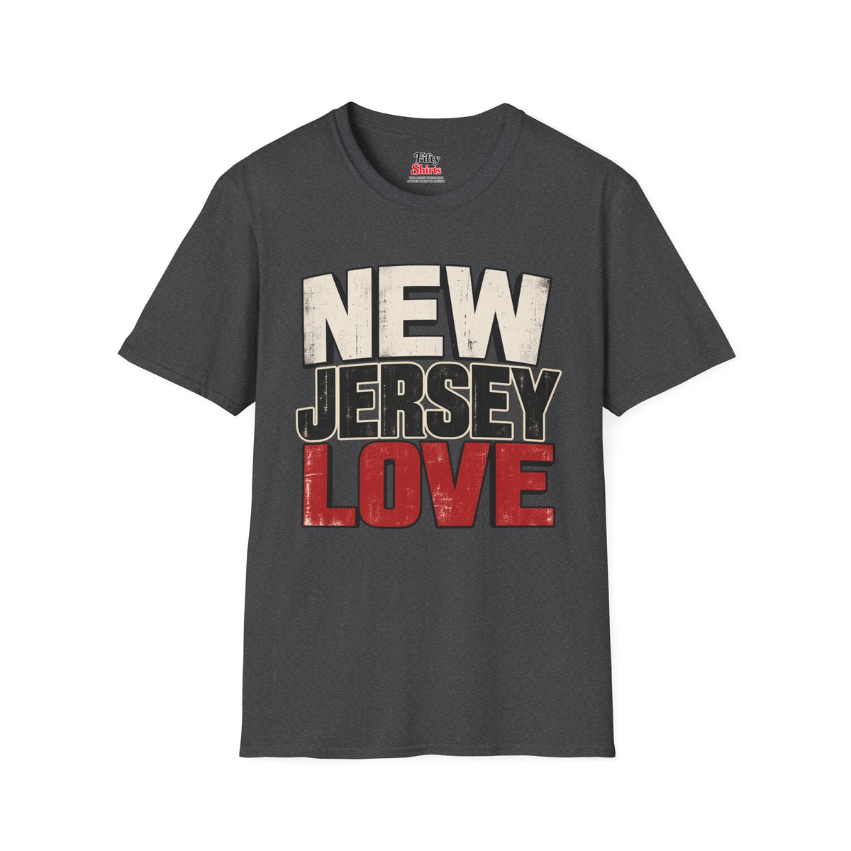 New Jersey Love Unisex Softstyle T Shirt State Name Graphic Tee