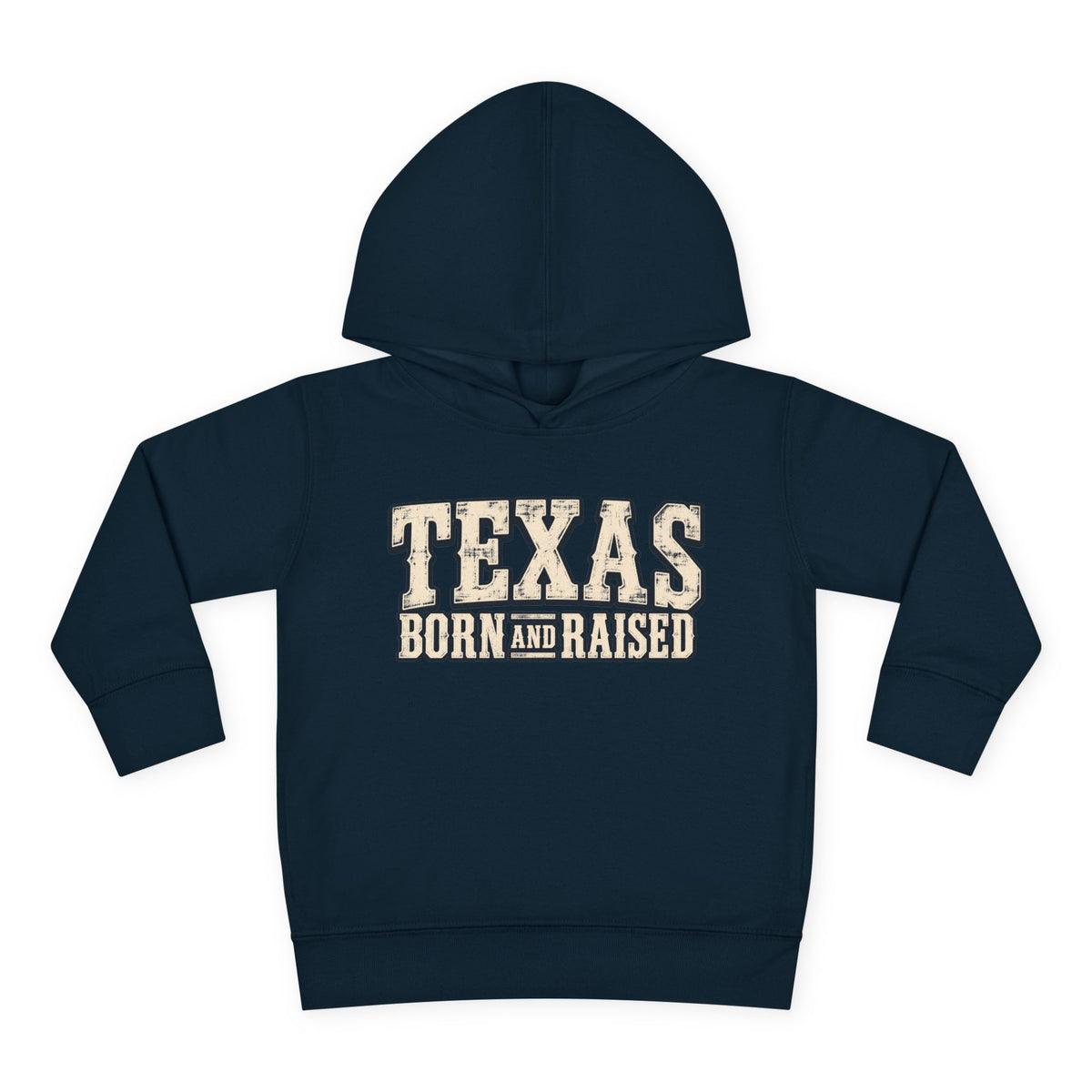 Texas Born and Raised Old-School Ranch Heritage Unisex Toddler Pullover Fleece Hoodie