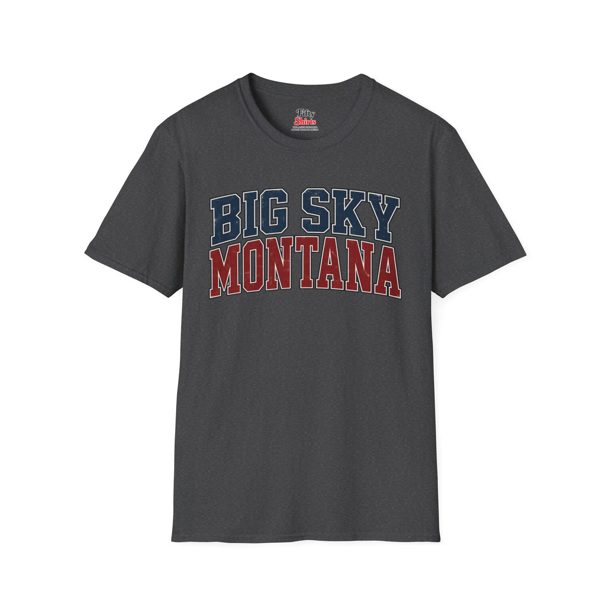 Big Sky Montana Unisex Softstyle T Shirt State Name Graphic Tee
