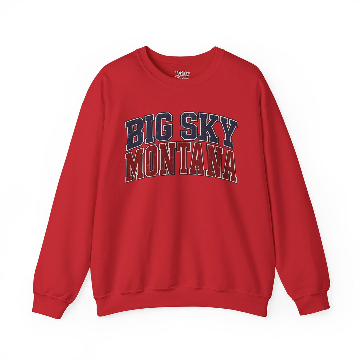 Big Sky Montana Unisex Crewneck Sweatshirt State Name Graphic