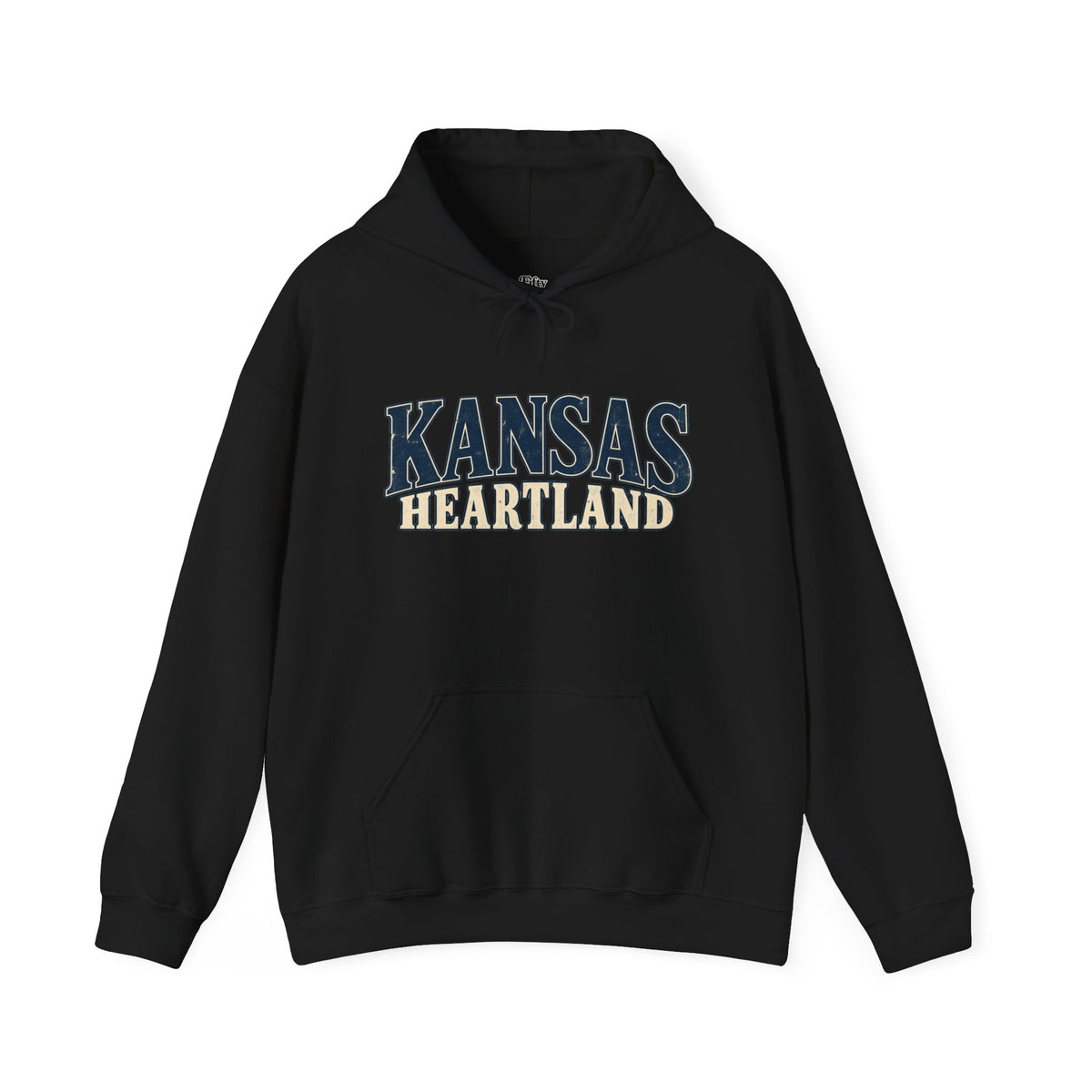 Kansas Heartland Unisex Hoodie State Name Graphic
