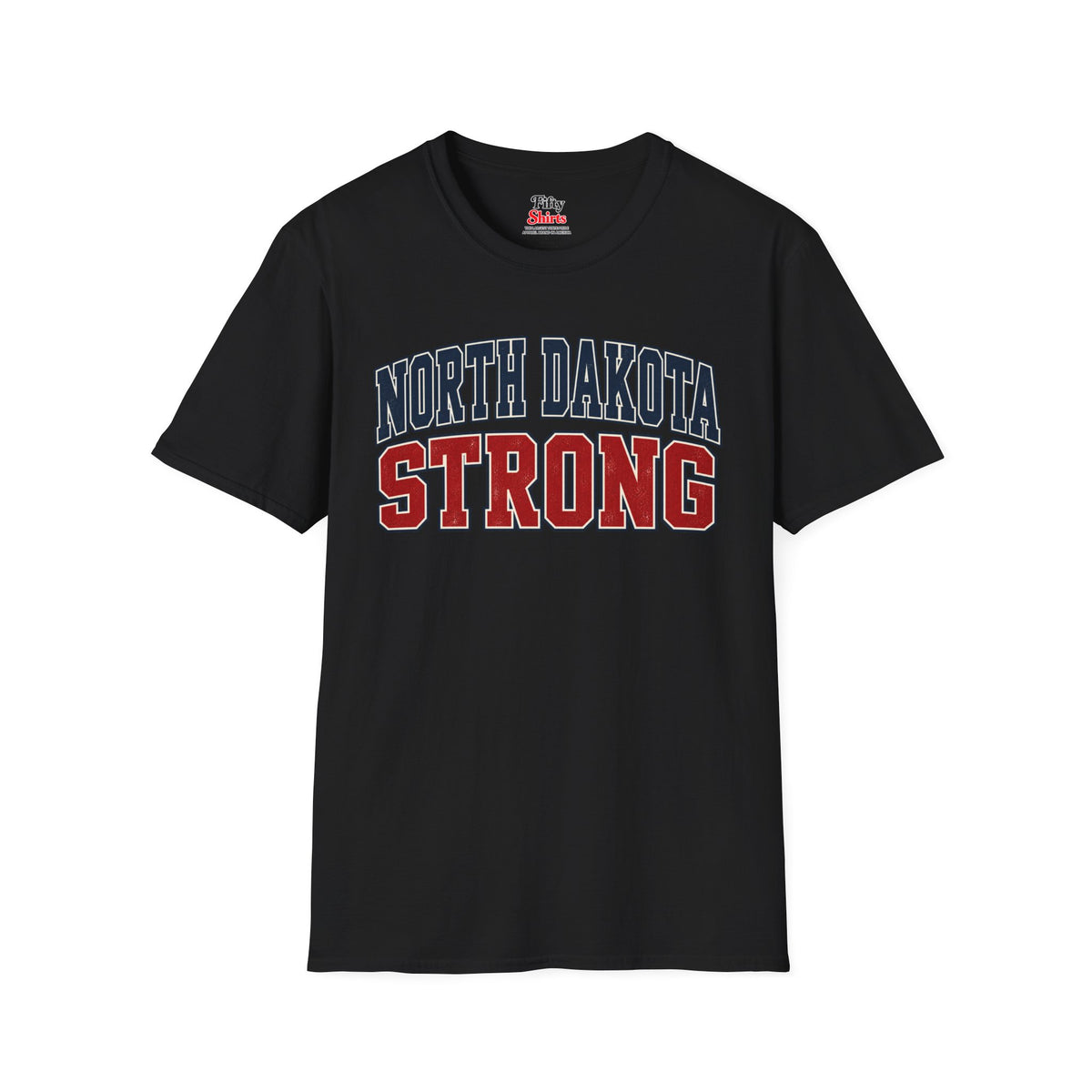 North Dakota Strong Unisex Softstyle T Shirt State Name Graphic Tee