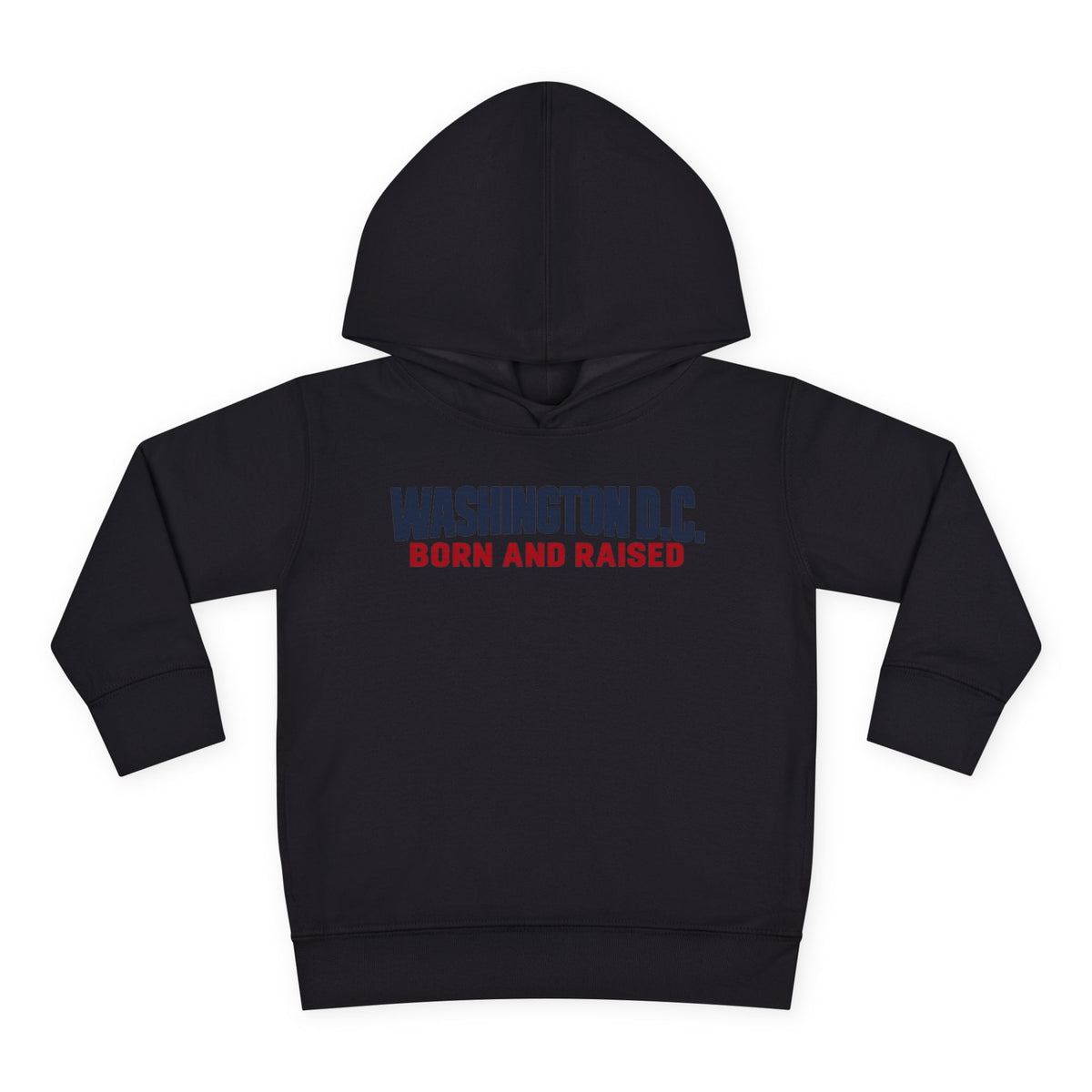 Washington DC Born and Raised Minimal Modern Unisex Toddler Pullover Fleece Hoodie