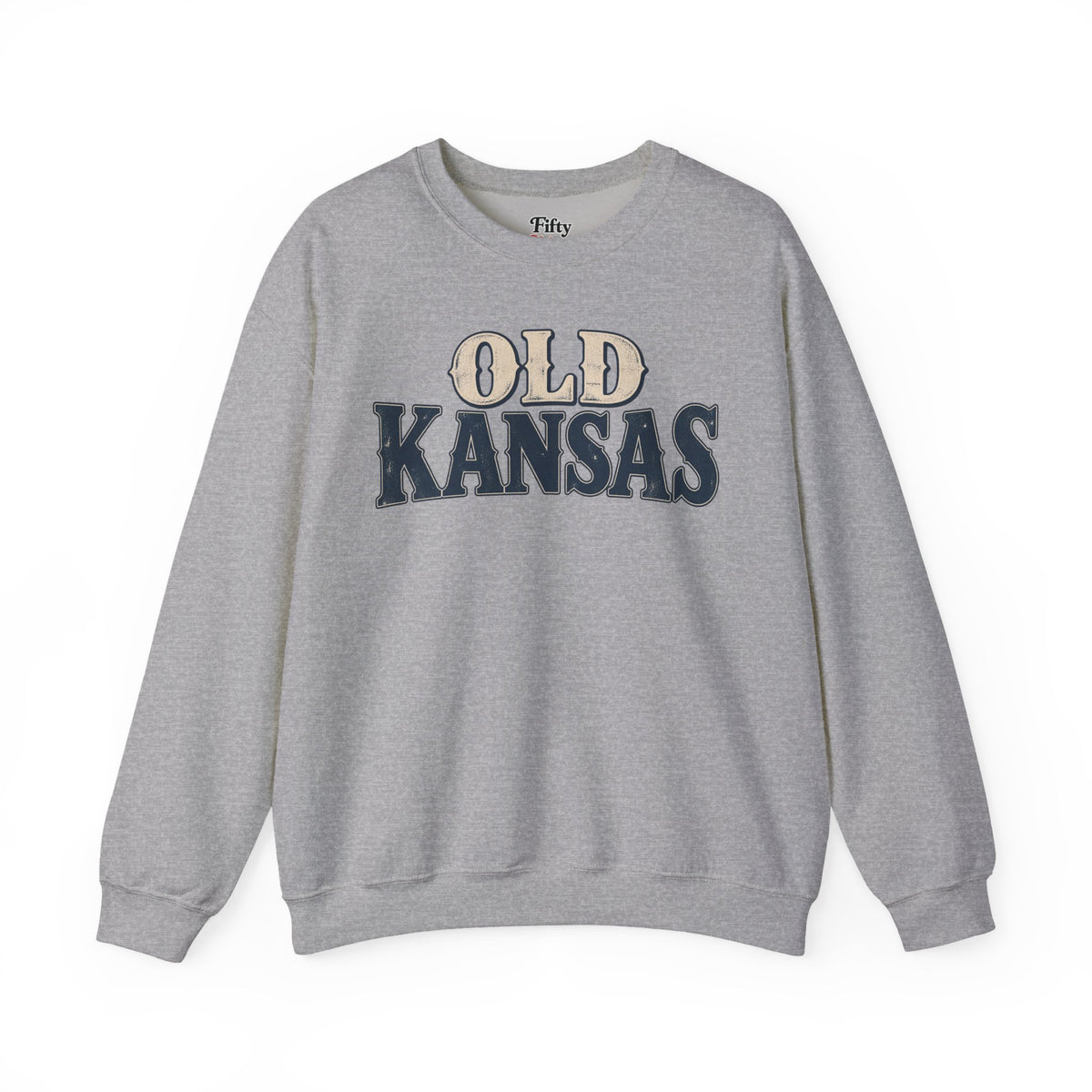 Old Kansas Unisex Crewneck Sweatshirt State Name Graphic