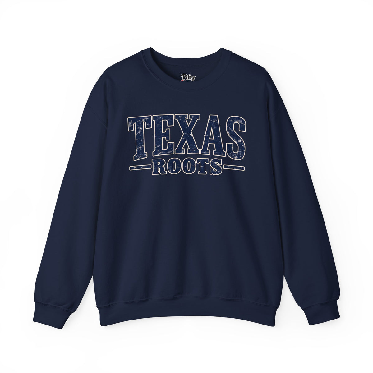 Texas Roots Unisex Crewneck Sweatshirt State Name Graphic