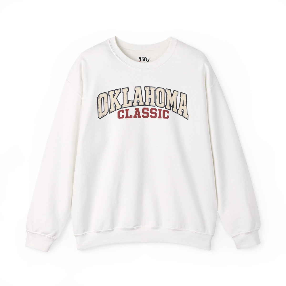 Oklahoma Classic Unisex Crewneck Sweatshirt State Name Graphic