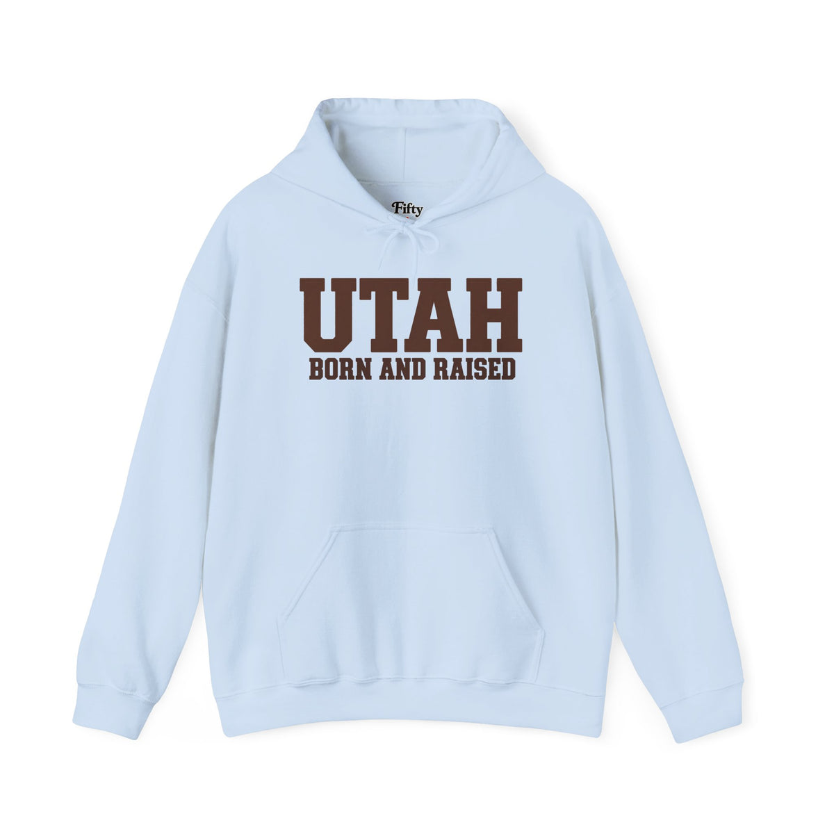 Utah Born And Raised Unisex Hoodie State Name Graphic