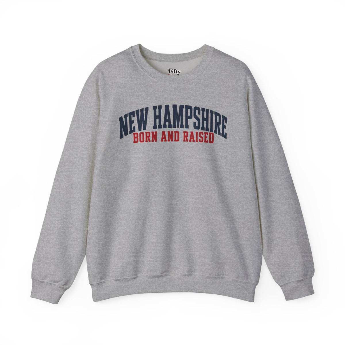New Hampshire Born and Raised Minimal Heritage Unisex Sweatshirt Graphic