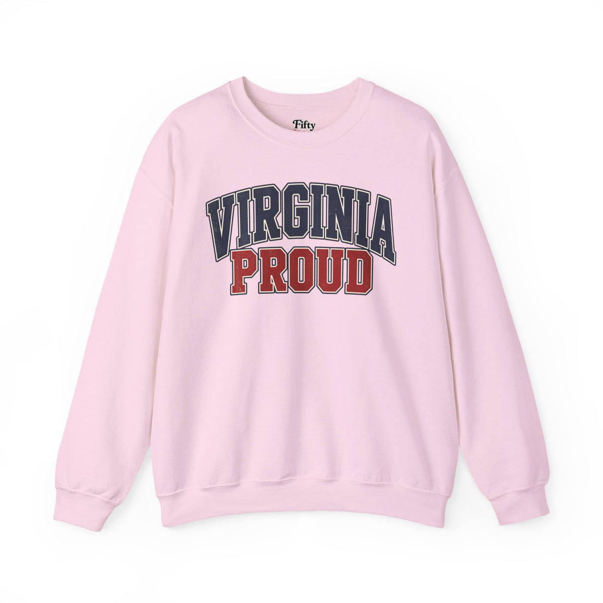 Virginia Proud Unisex Crewneck Sweatshirt State Name Graphic