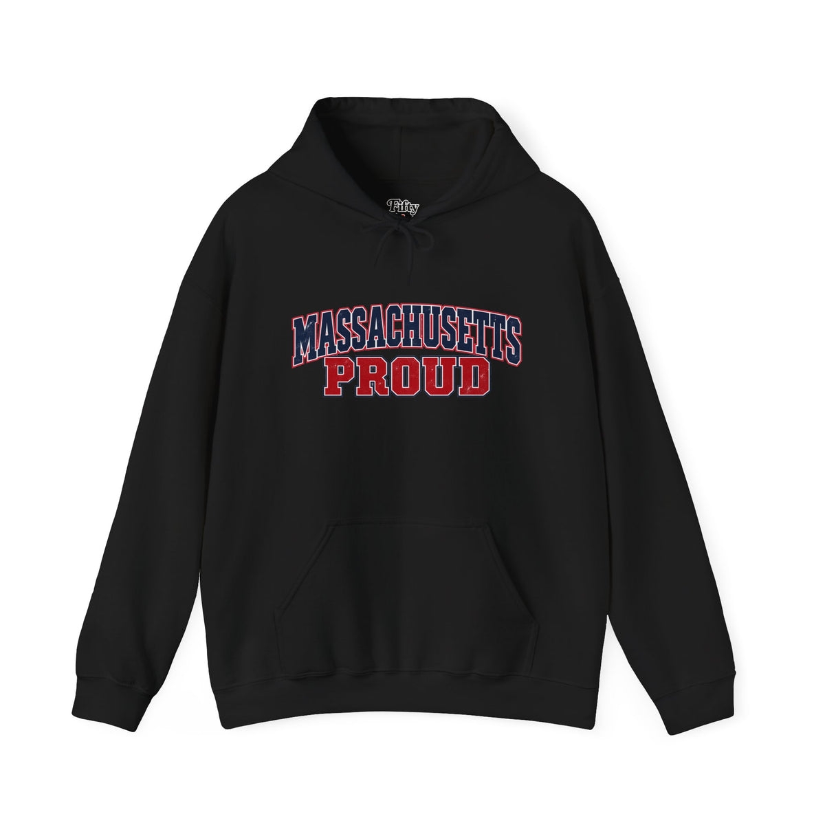 Massachusetts Proud Unisex Hoodie State Name Graphic
