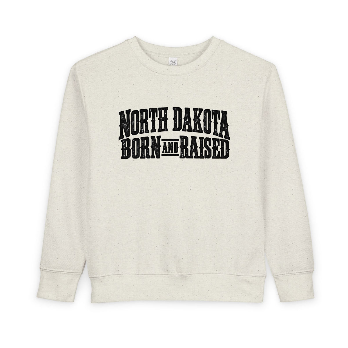 North Dakota Born and Raised Rugged Prairie Heritage Unisex Toddler Sweatshirt