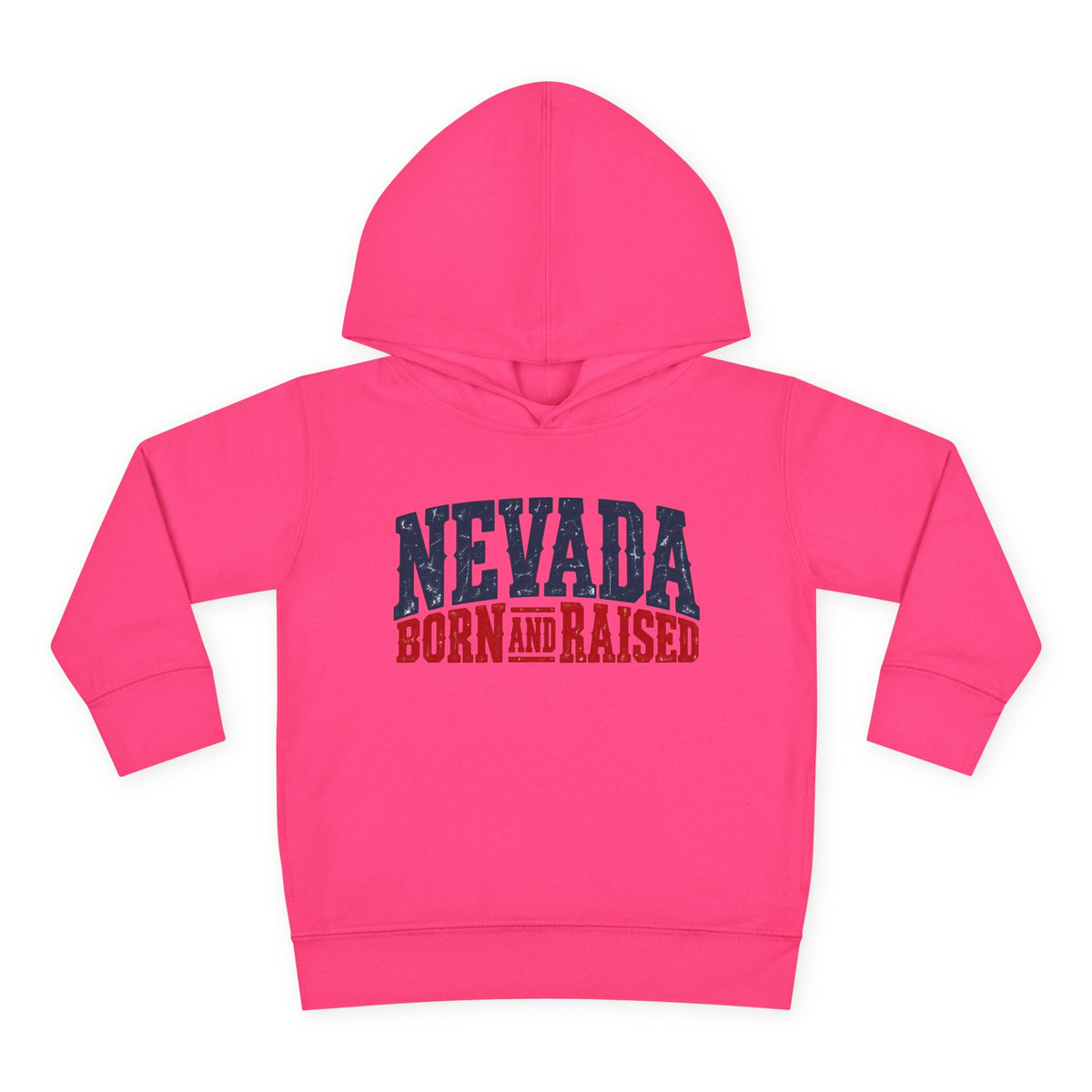 Nevada Born and Raised Rugged Western Unisex Toddler Pullover Fleece Hoodie